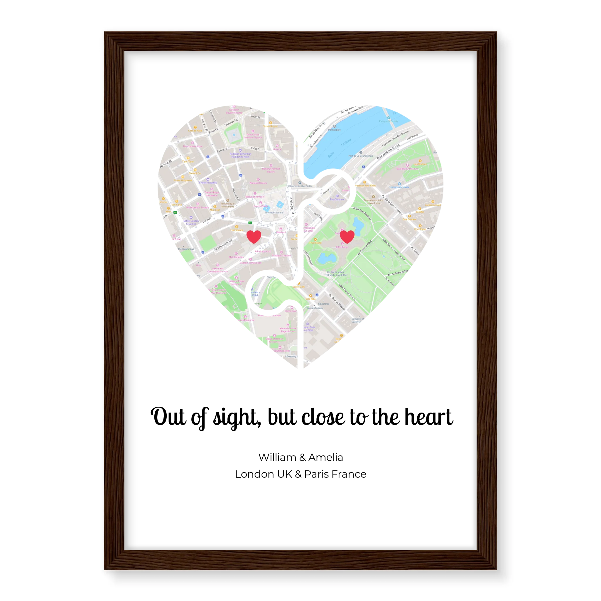 Long Distance Relationship - Personalized Poster