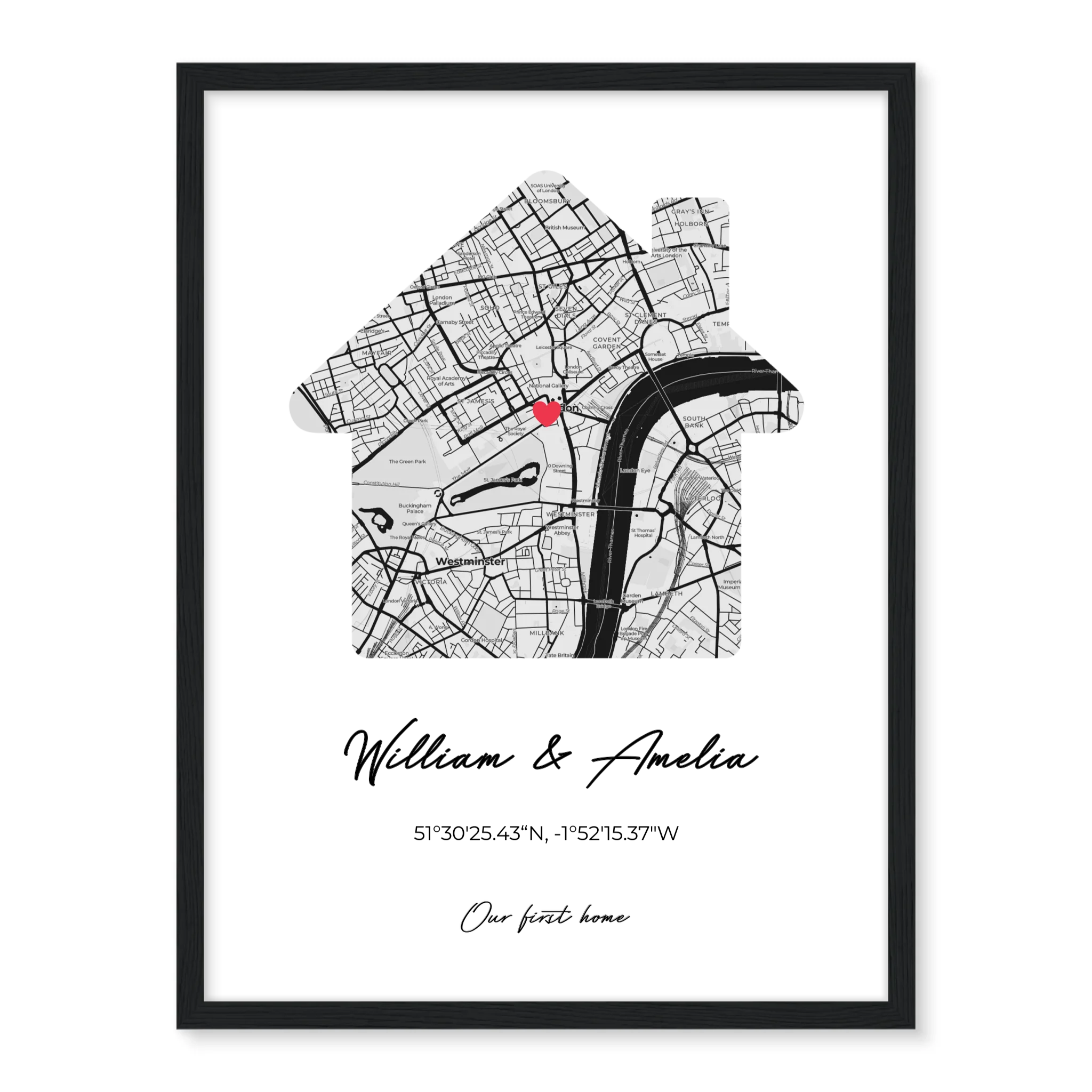 Our First Home - Personalized Poster