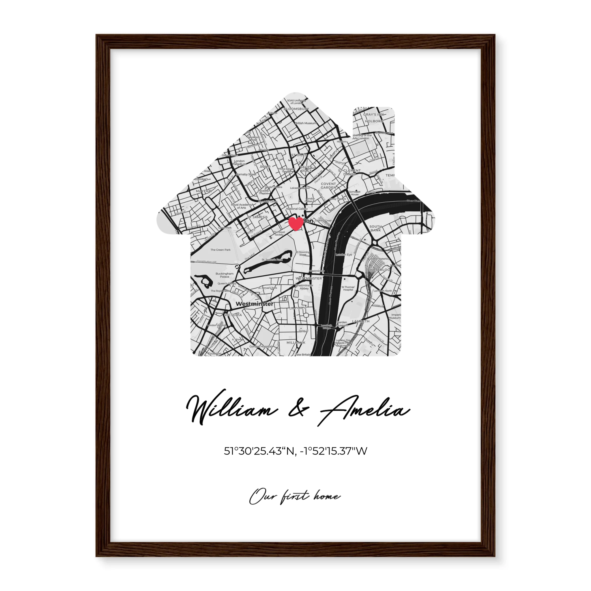 Our First Home - Personalized Poster