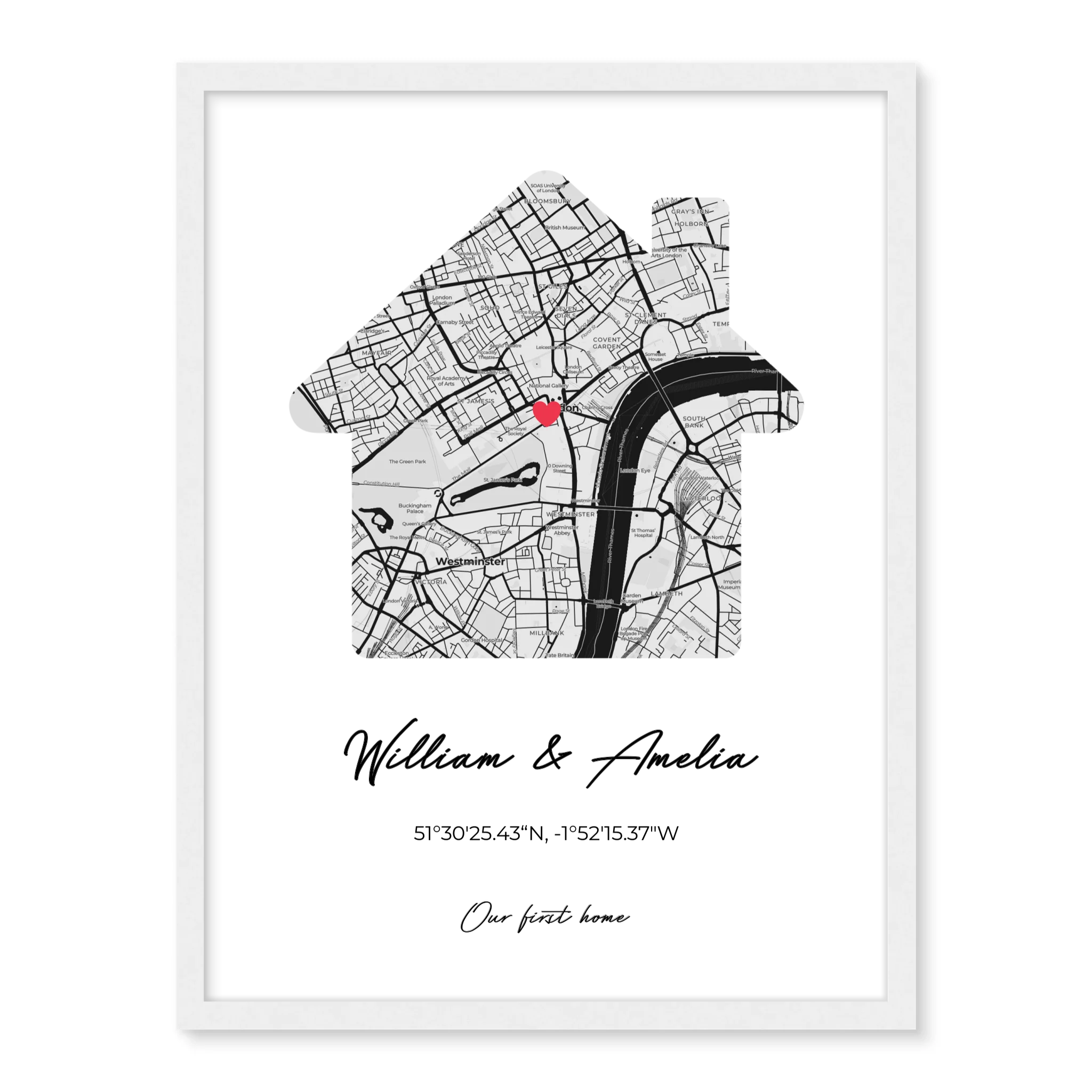 Our First Home - Personalized Poster