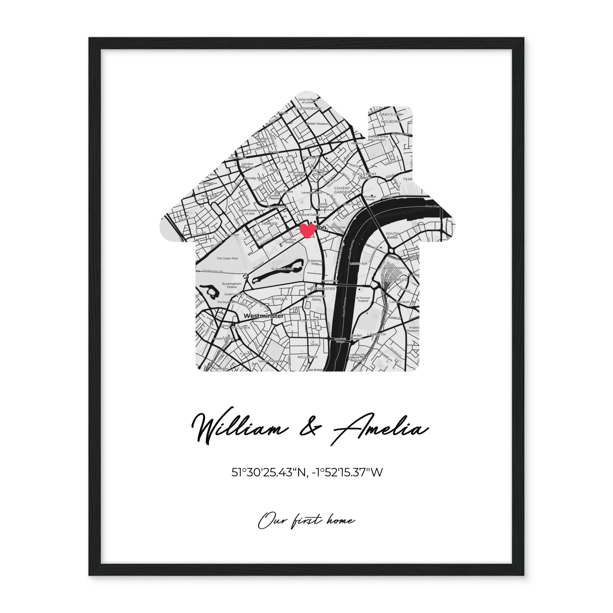 Our First Home - Personalized Poster