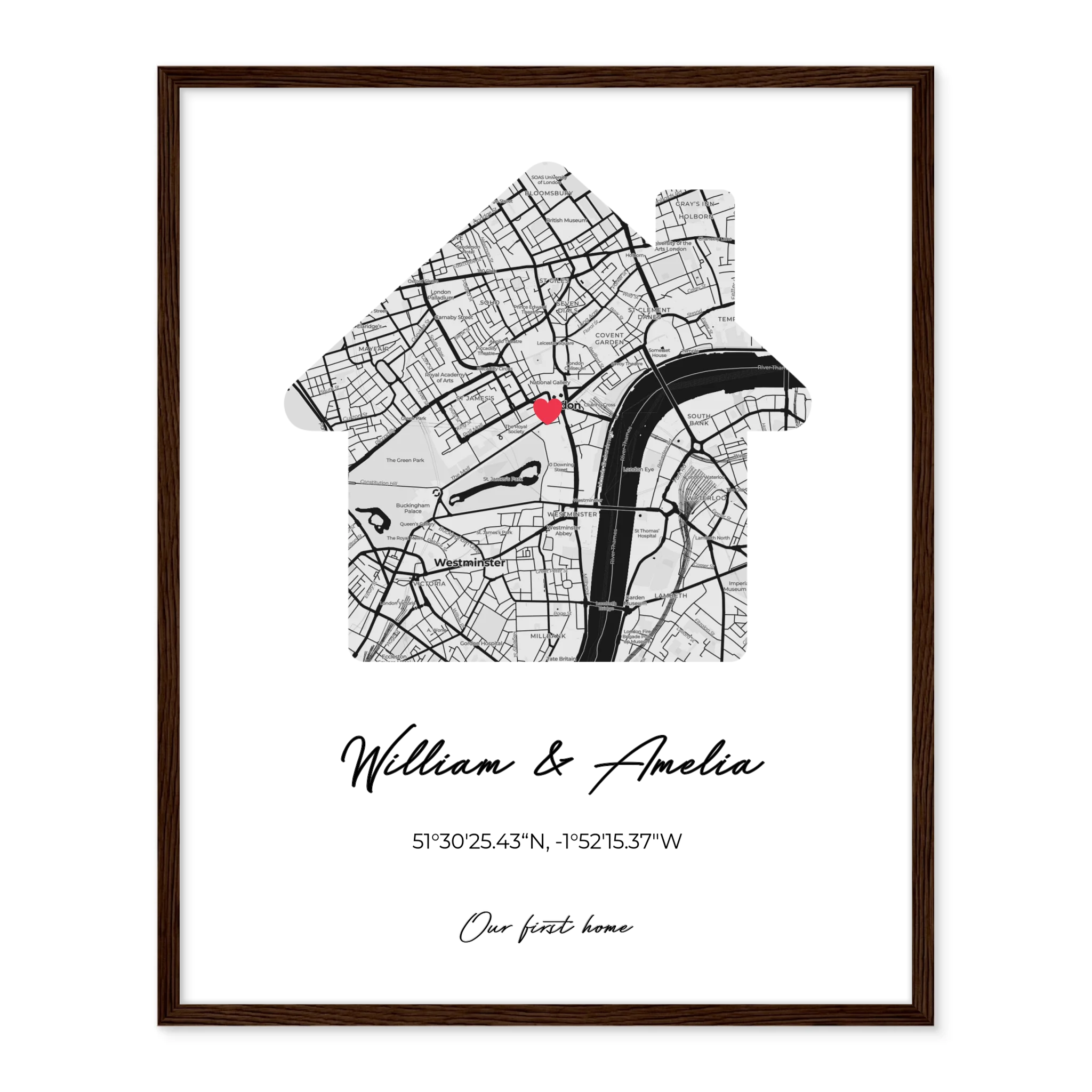 Our First Home - Personalized Poster