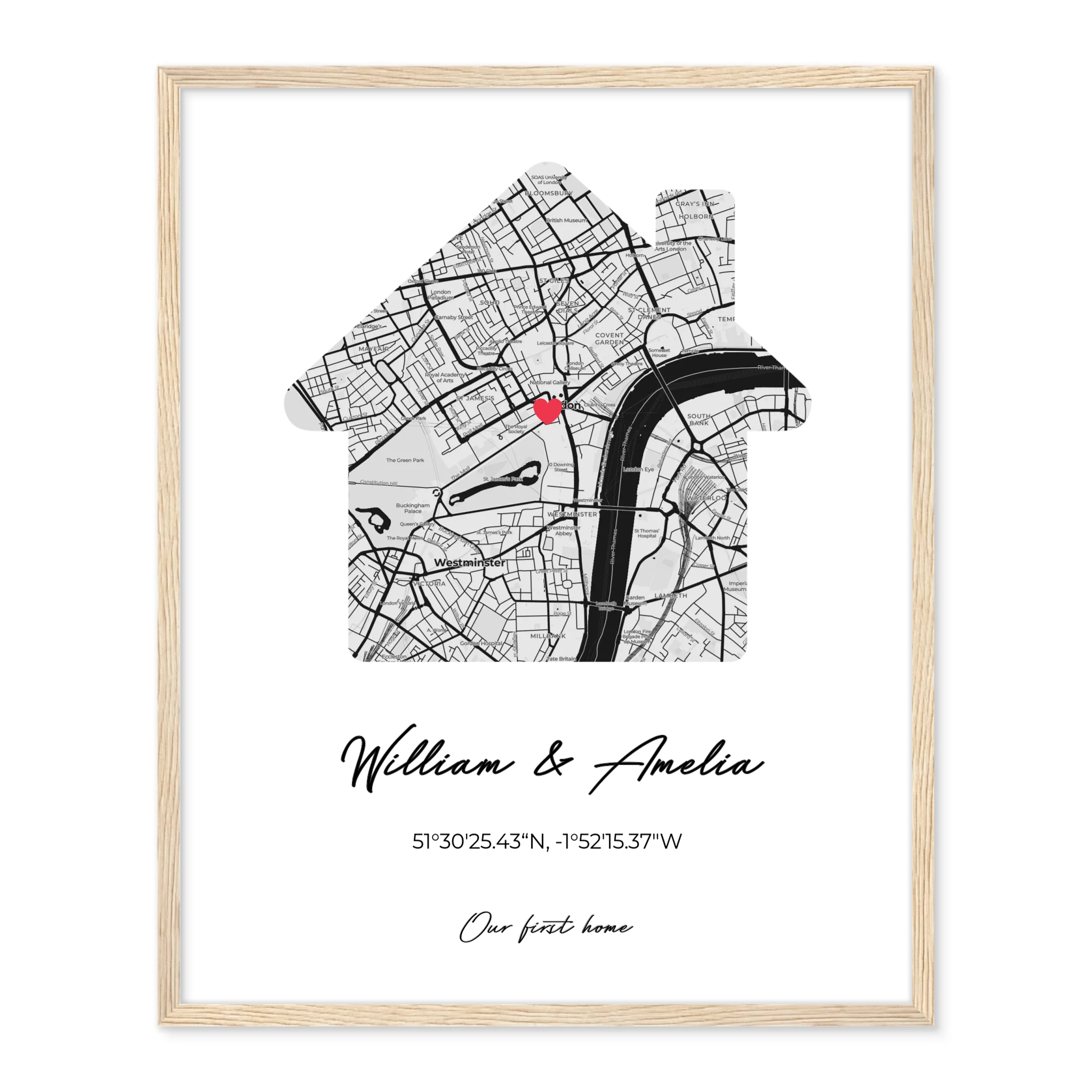 Our First Home - Personalized Poster