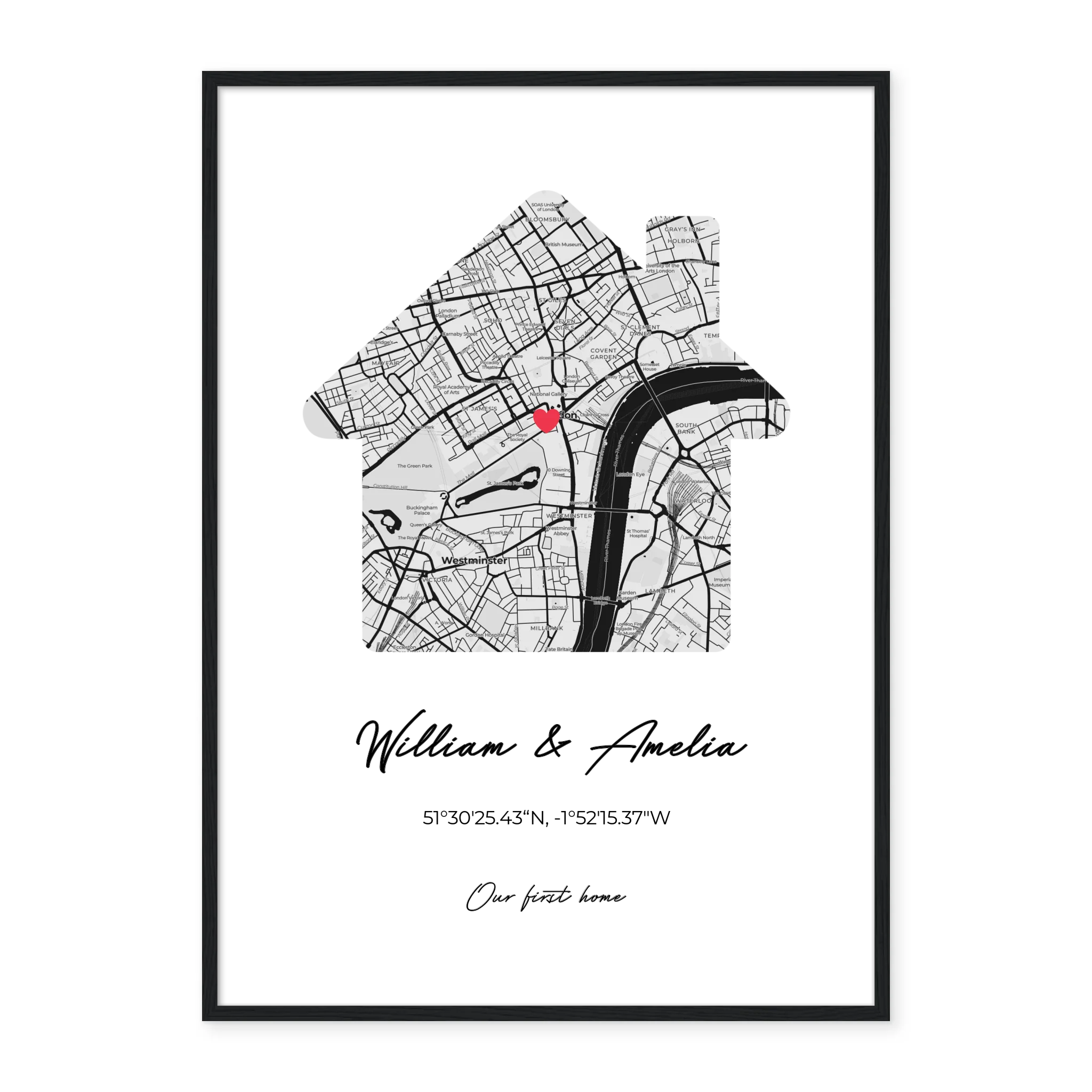 Our First Home - Personalized Poster