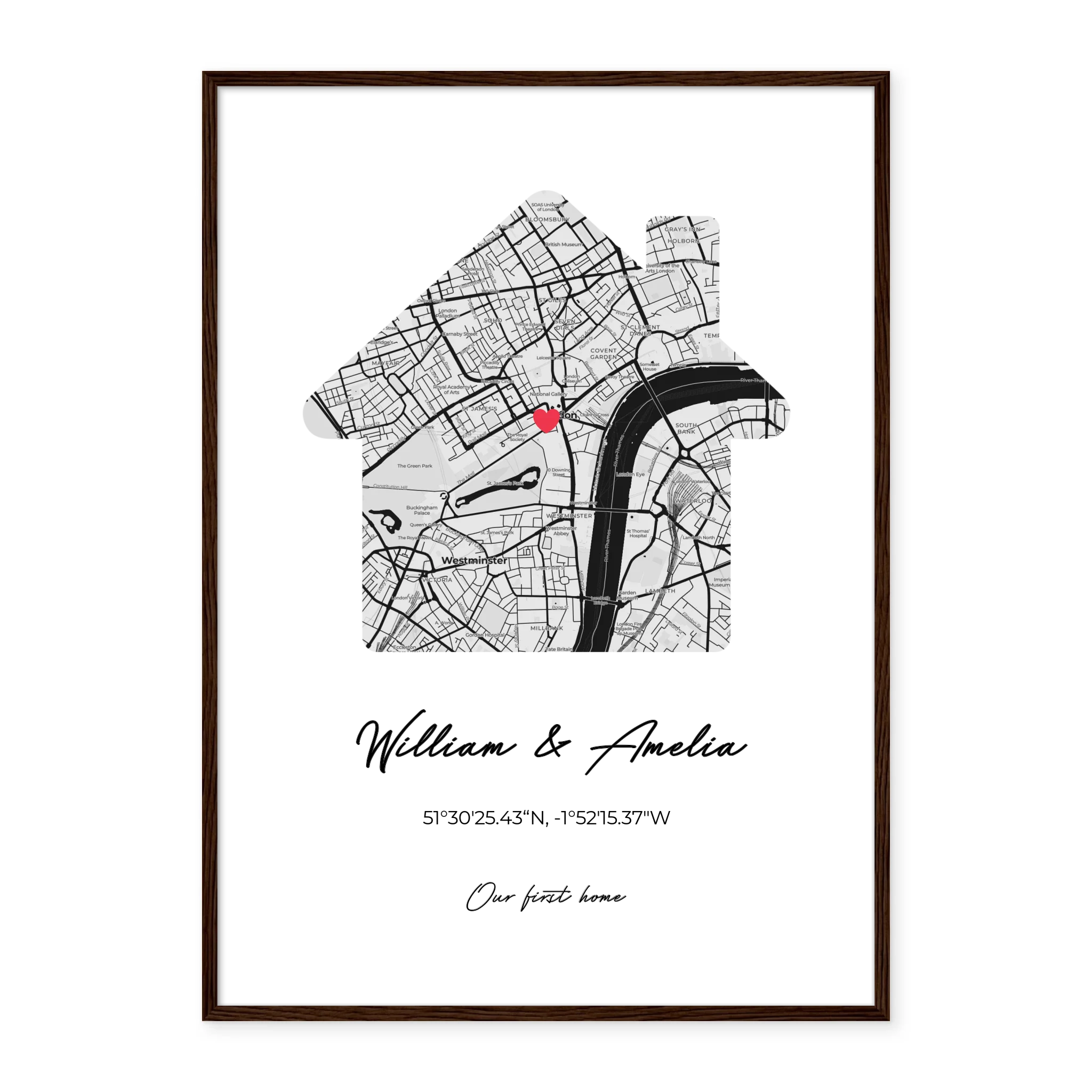 Our First Home - Personalized Poster