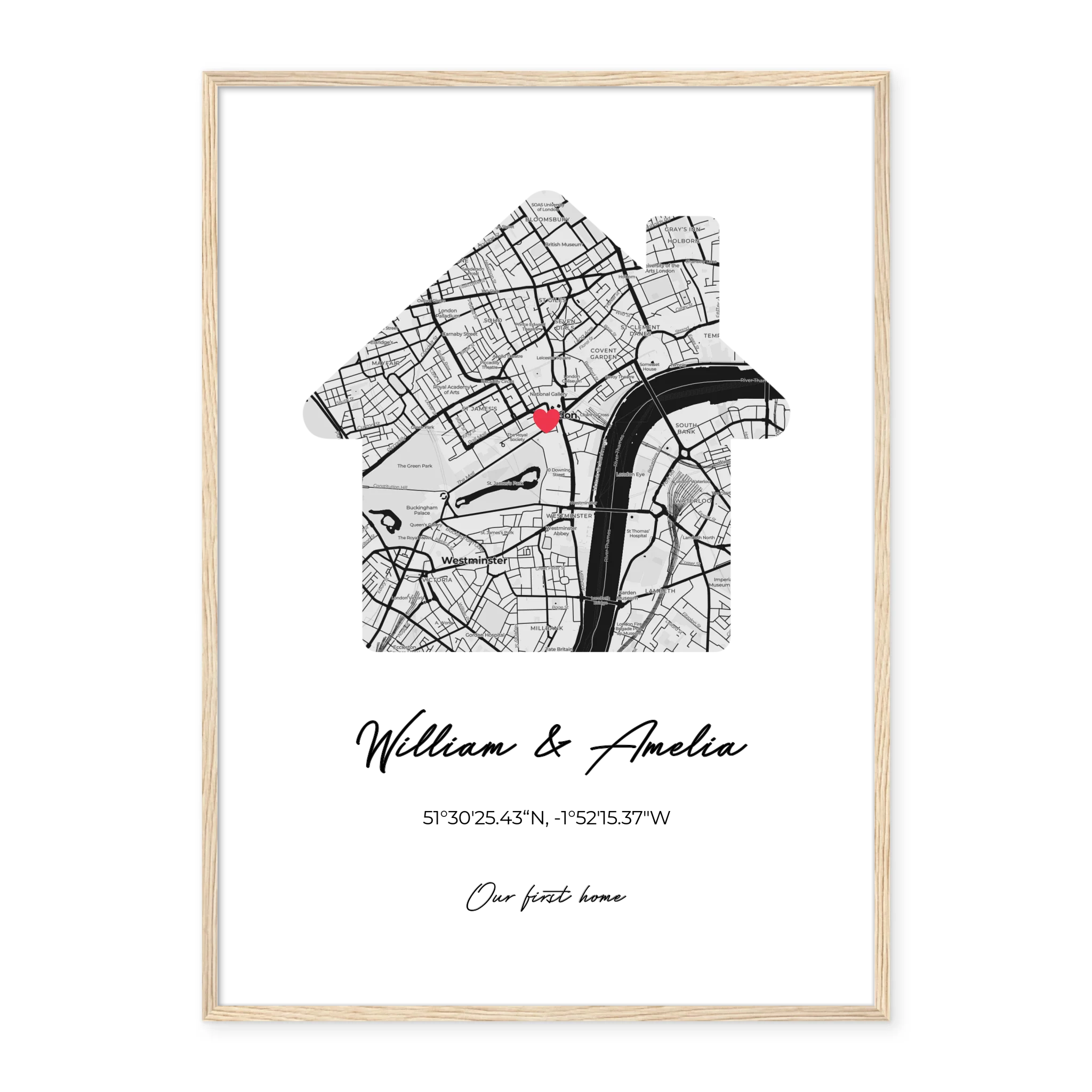 Our First Home - Personalized Poster