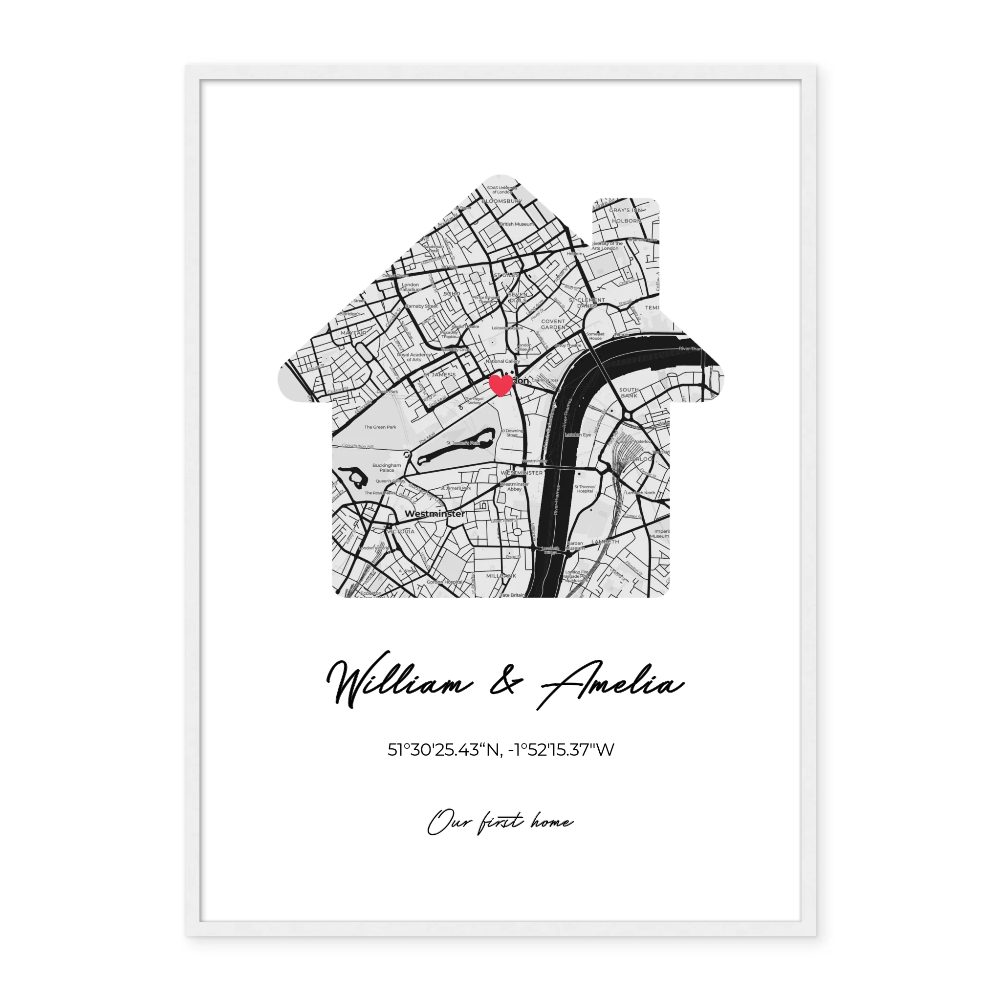 Our First Home - Personalized Poster