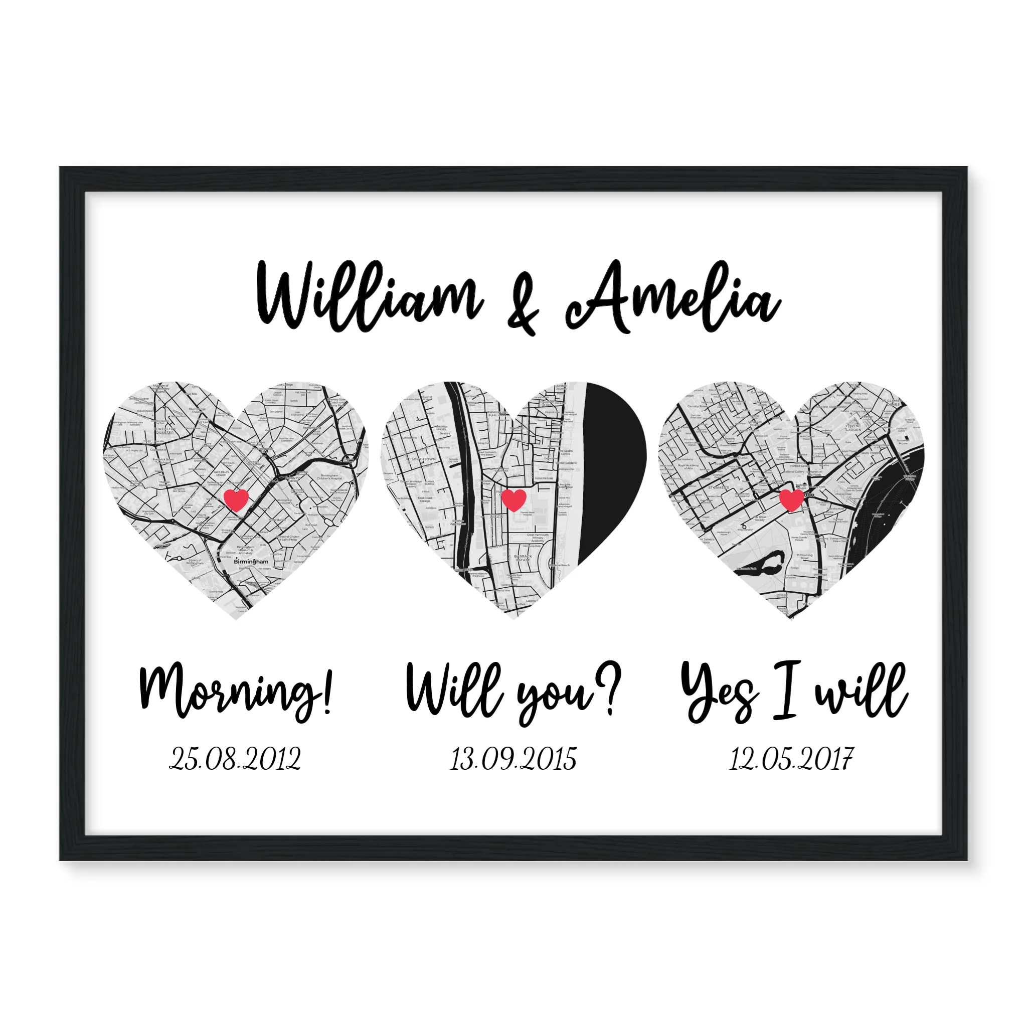 Love Story - Personalized Poster