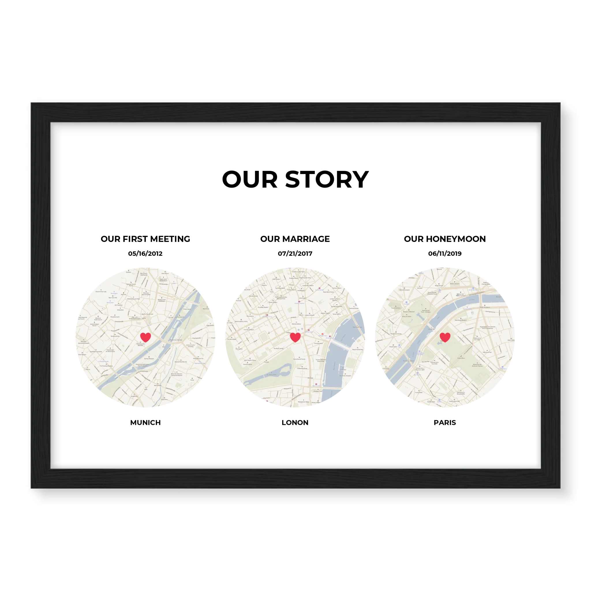 Our Story - Personalized Poster