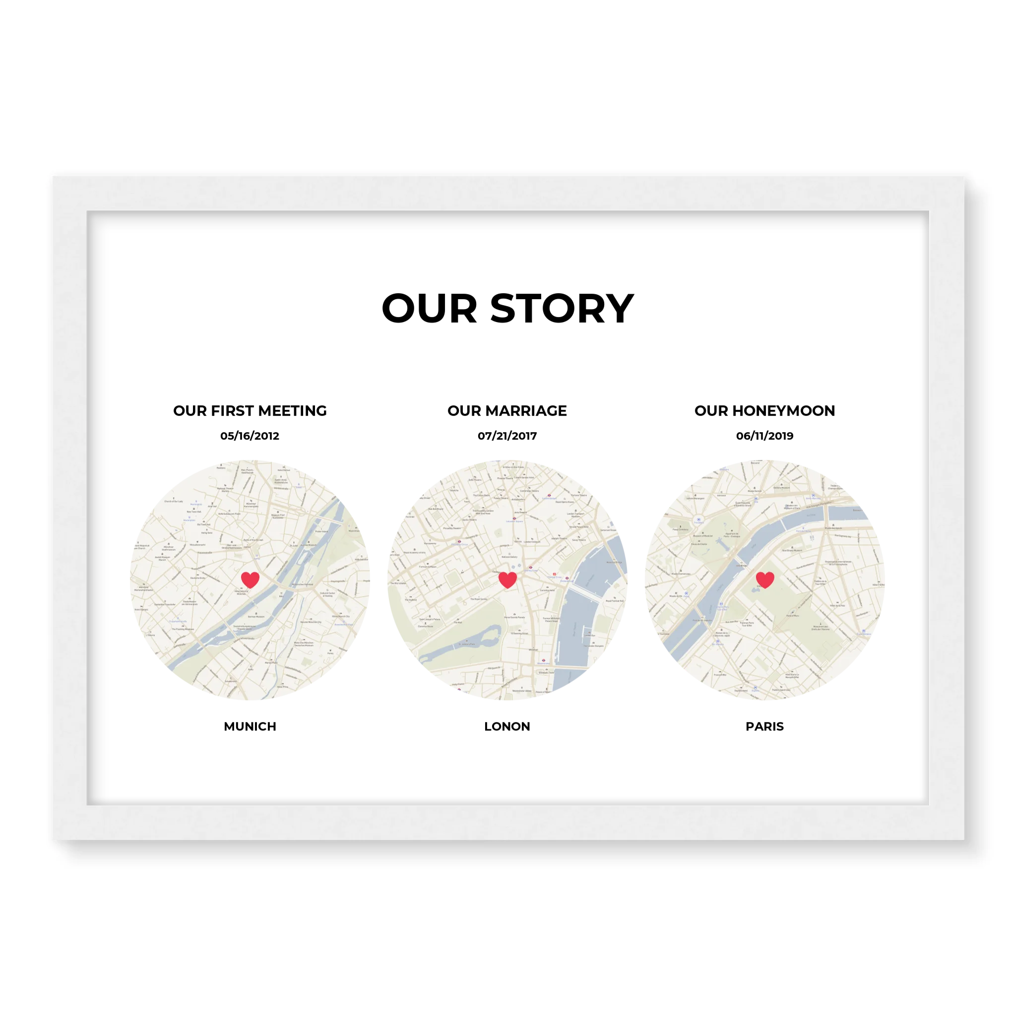 Our Story - Personalized Poster