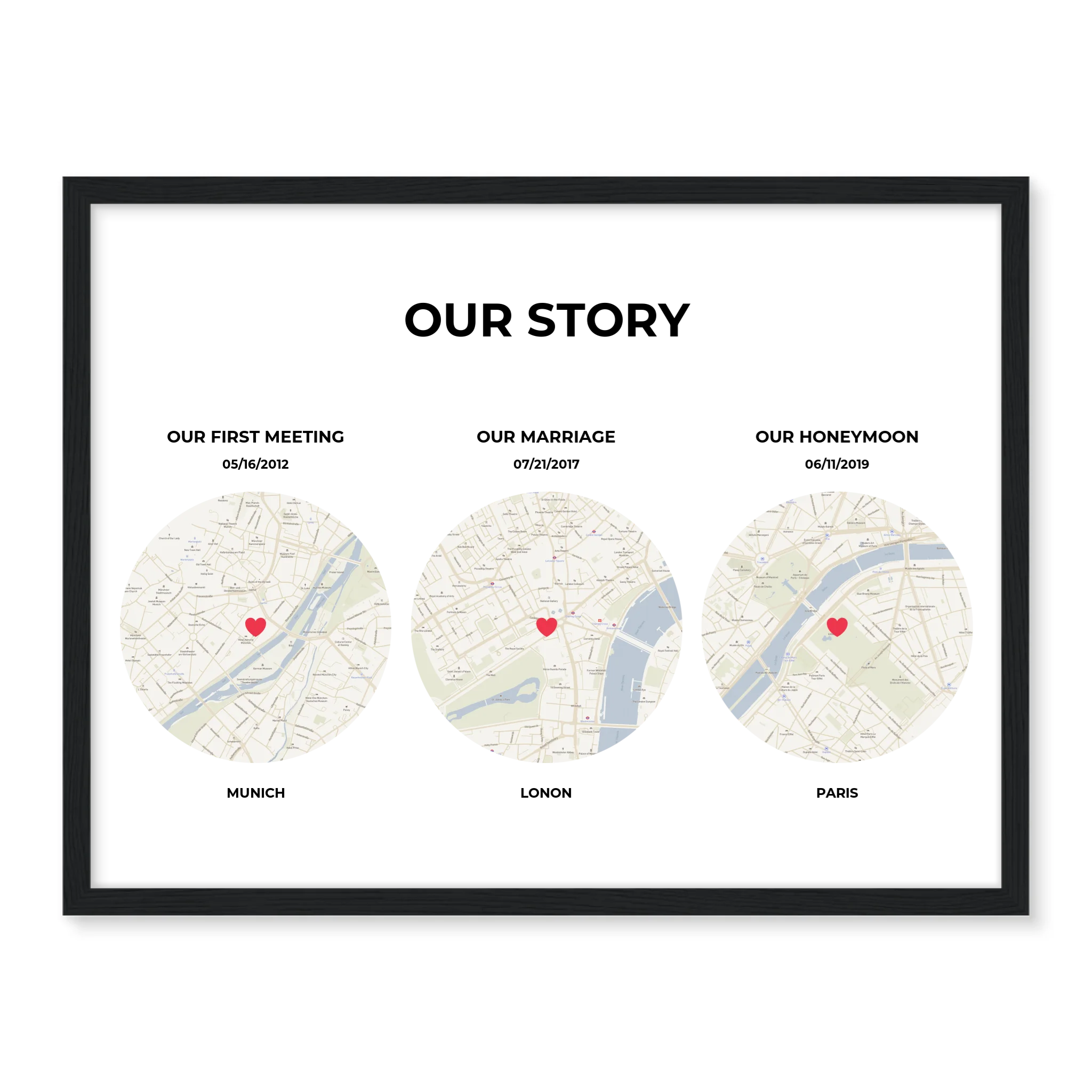 Our Story - Personalized Poster