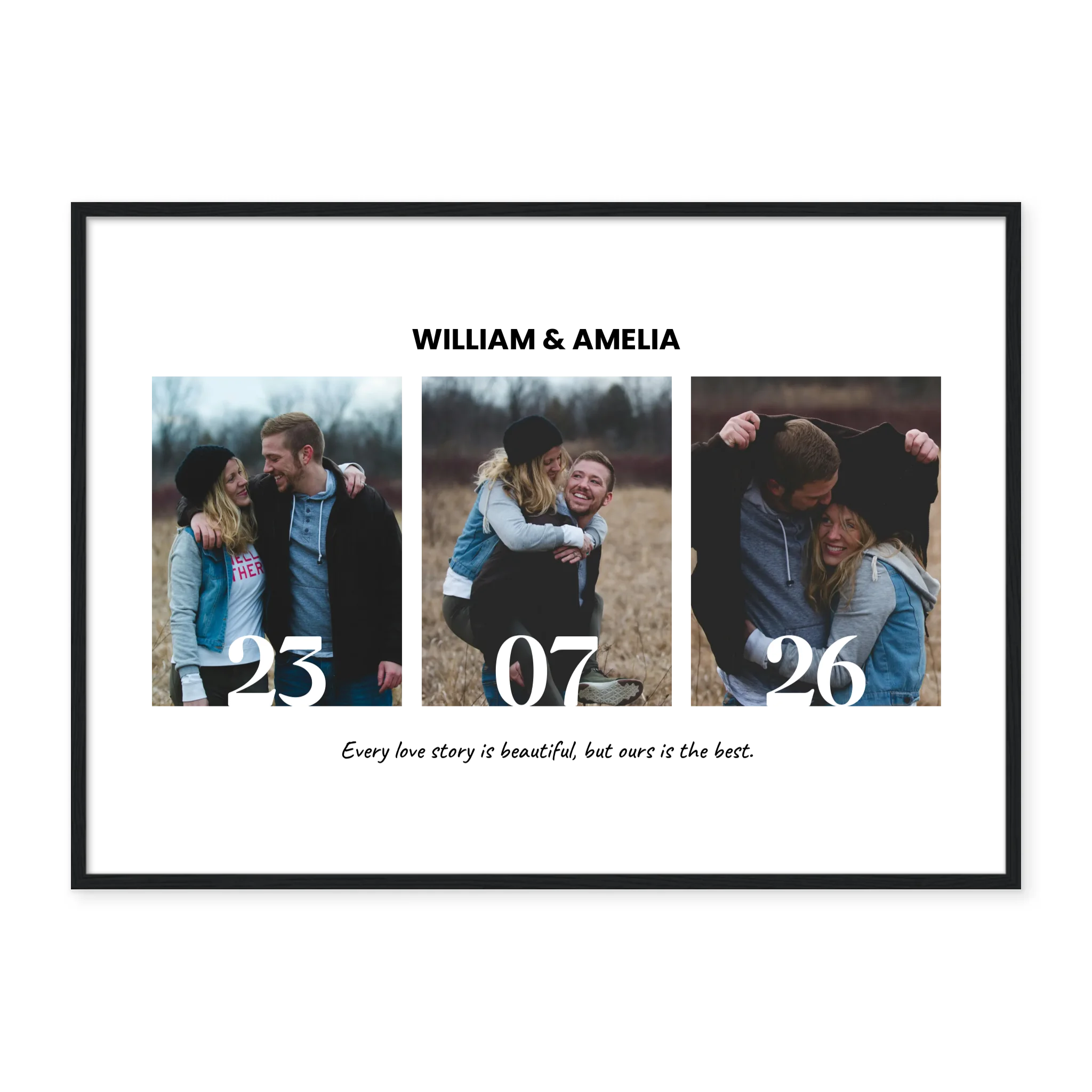 Collage & Date - Personalized Poster