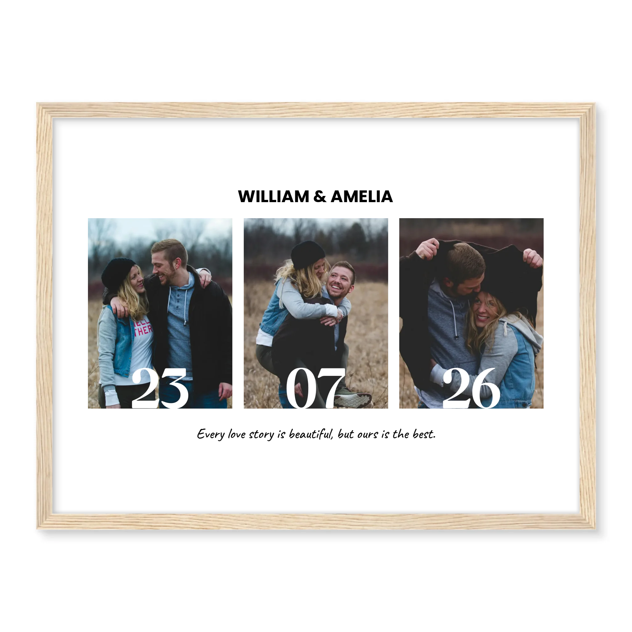 Collage & Date - Personalized Poster