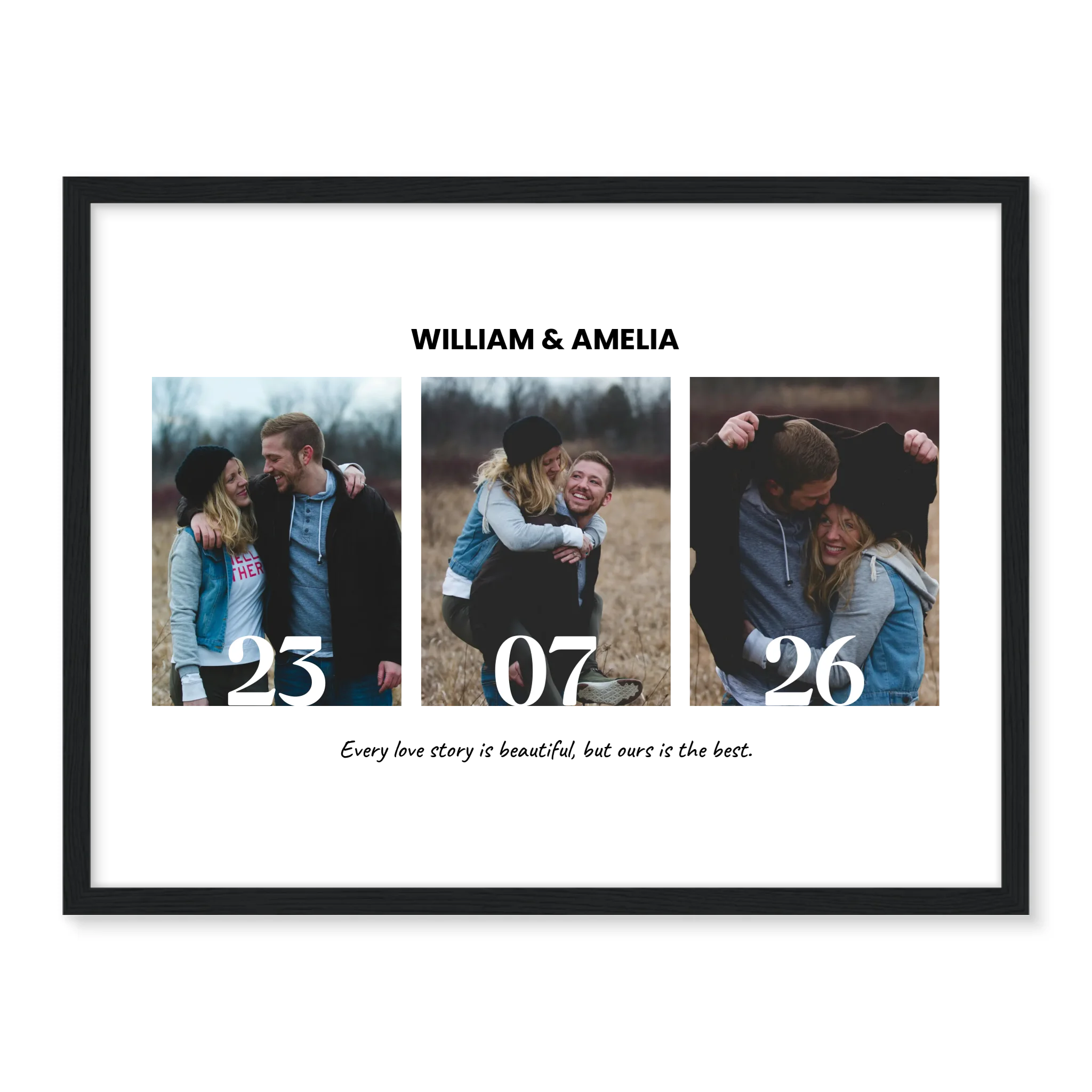 Collage & Date - Personalized Poster
