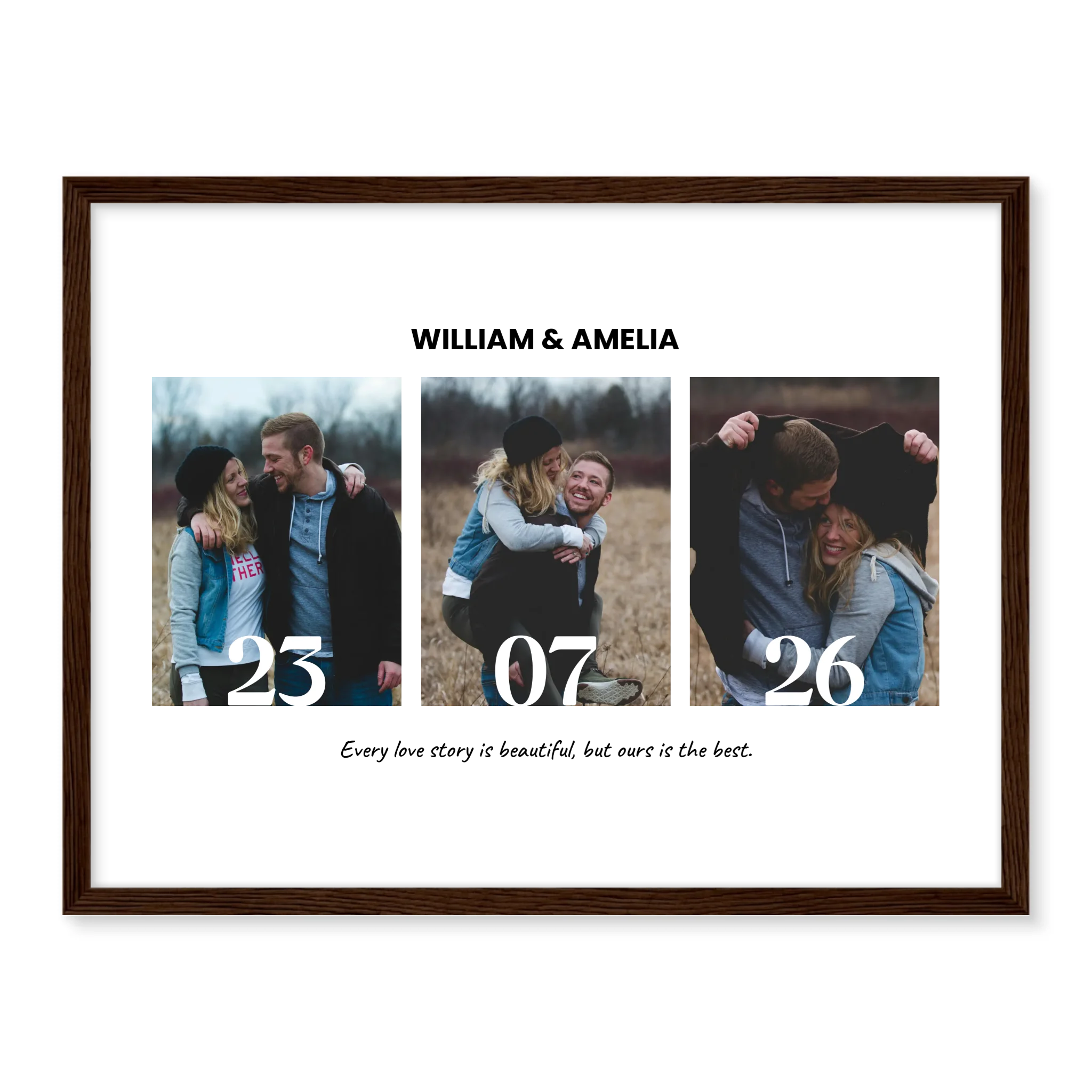 Collage & Date - Personalized Poster
