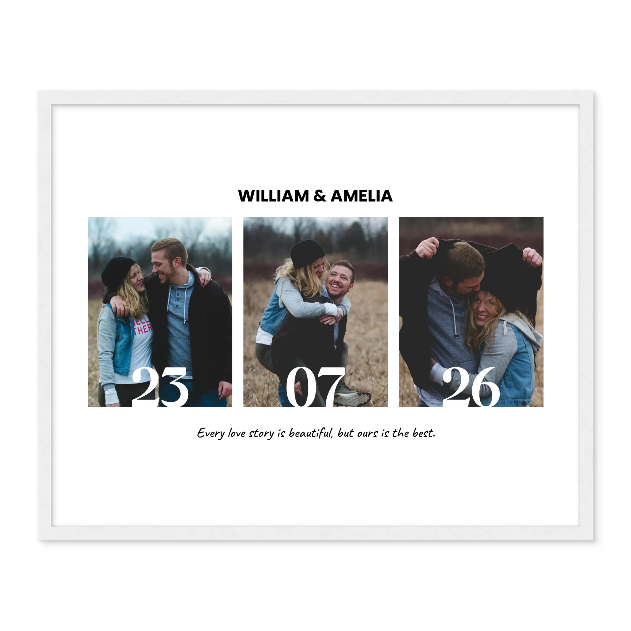 Collage & Date - Personalized Poster