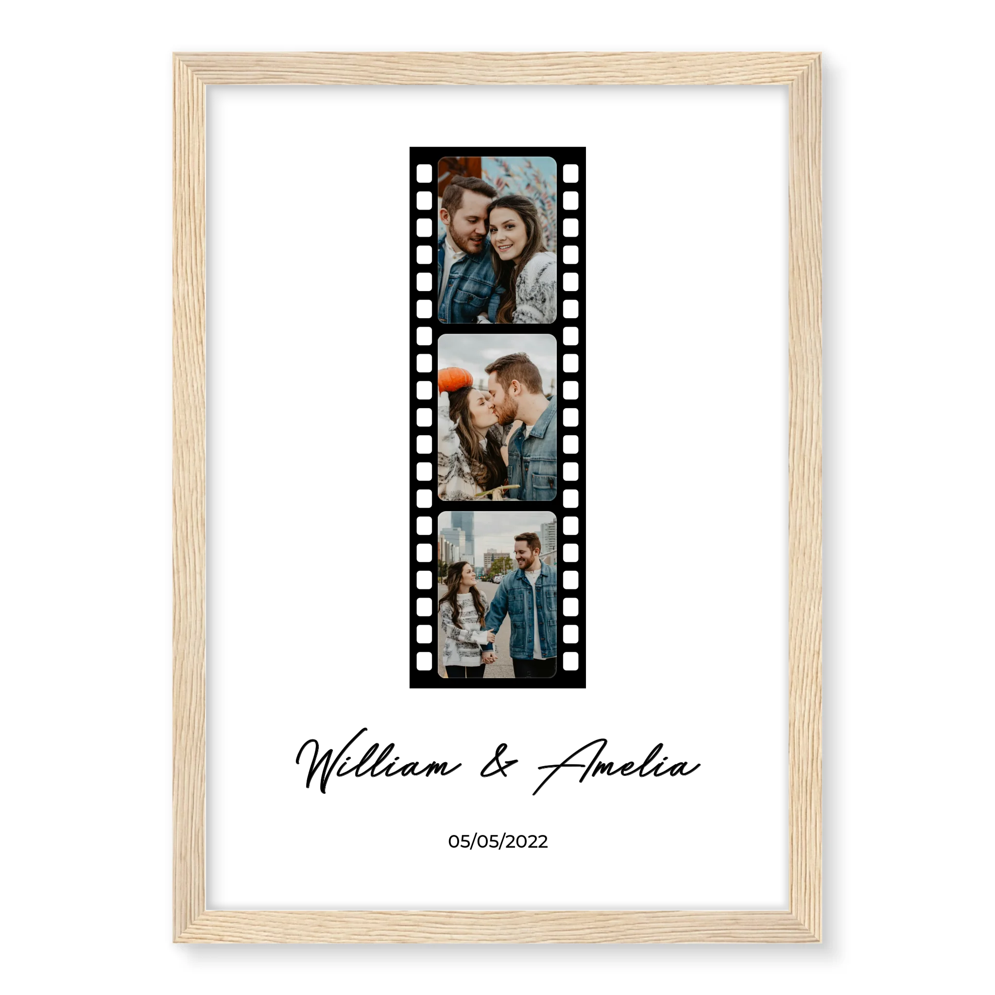 Photo Film personalised poster – unique personalised photo film gift