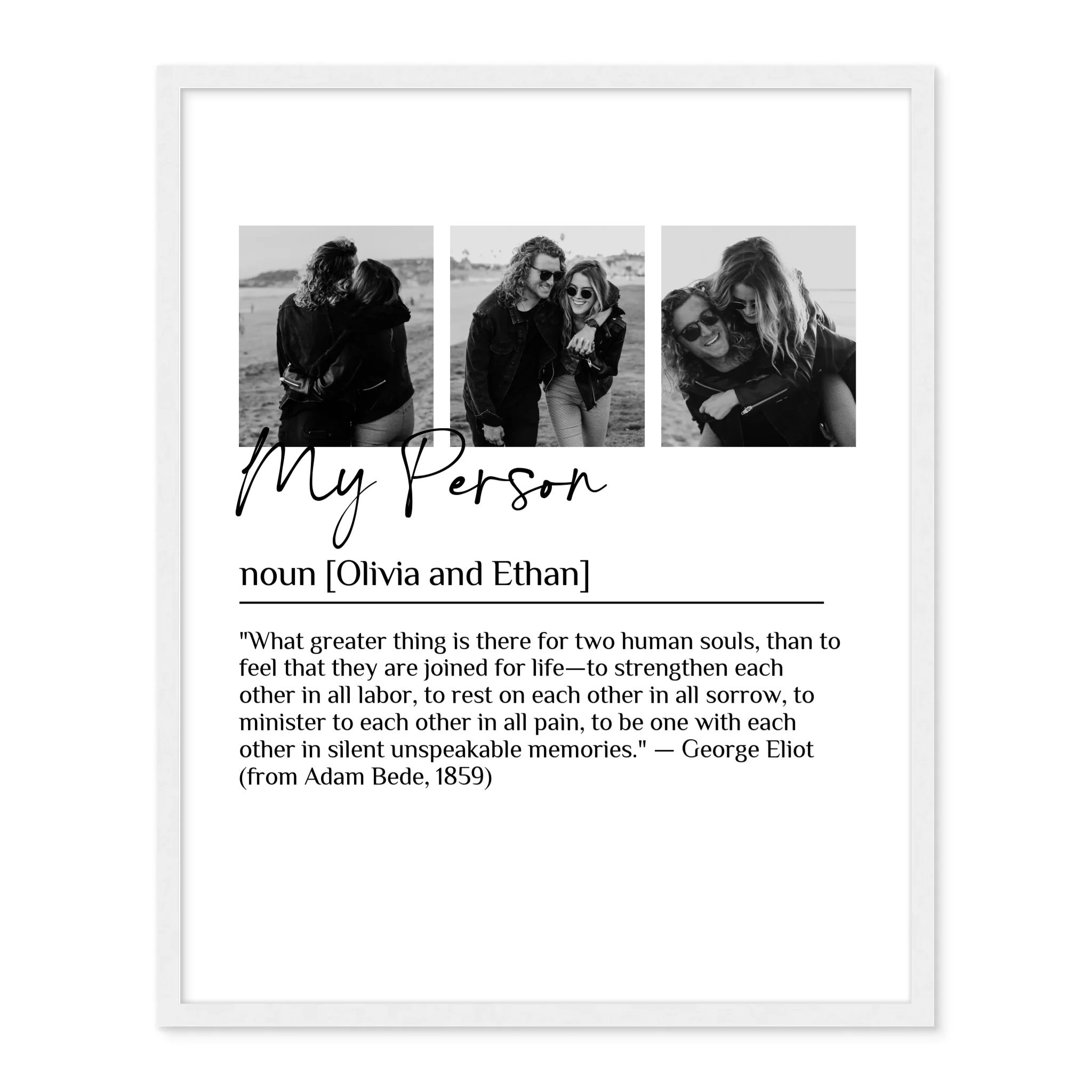 My Person Definition - Personalized Poster