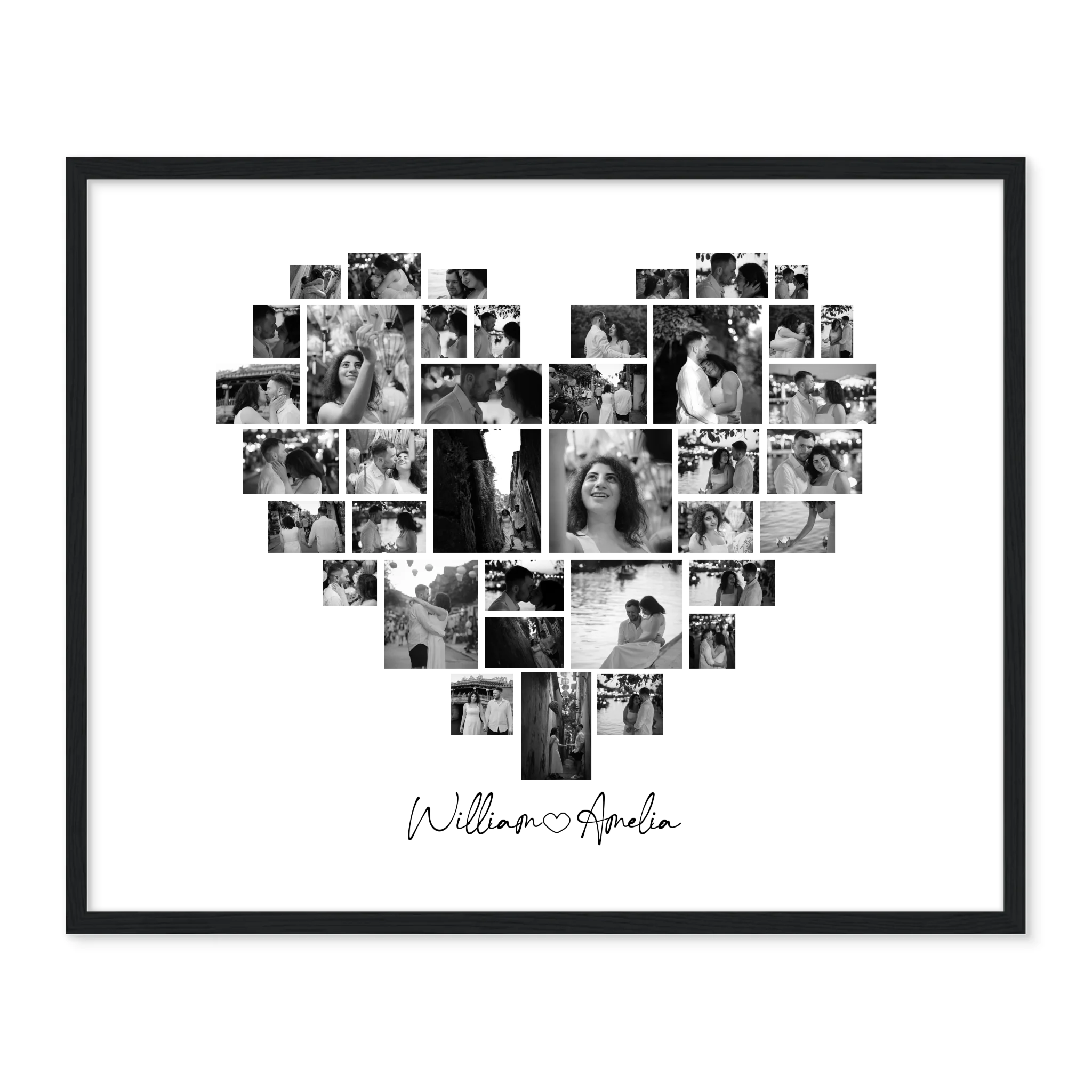 Heart Collage - Personalized Poster