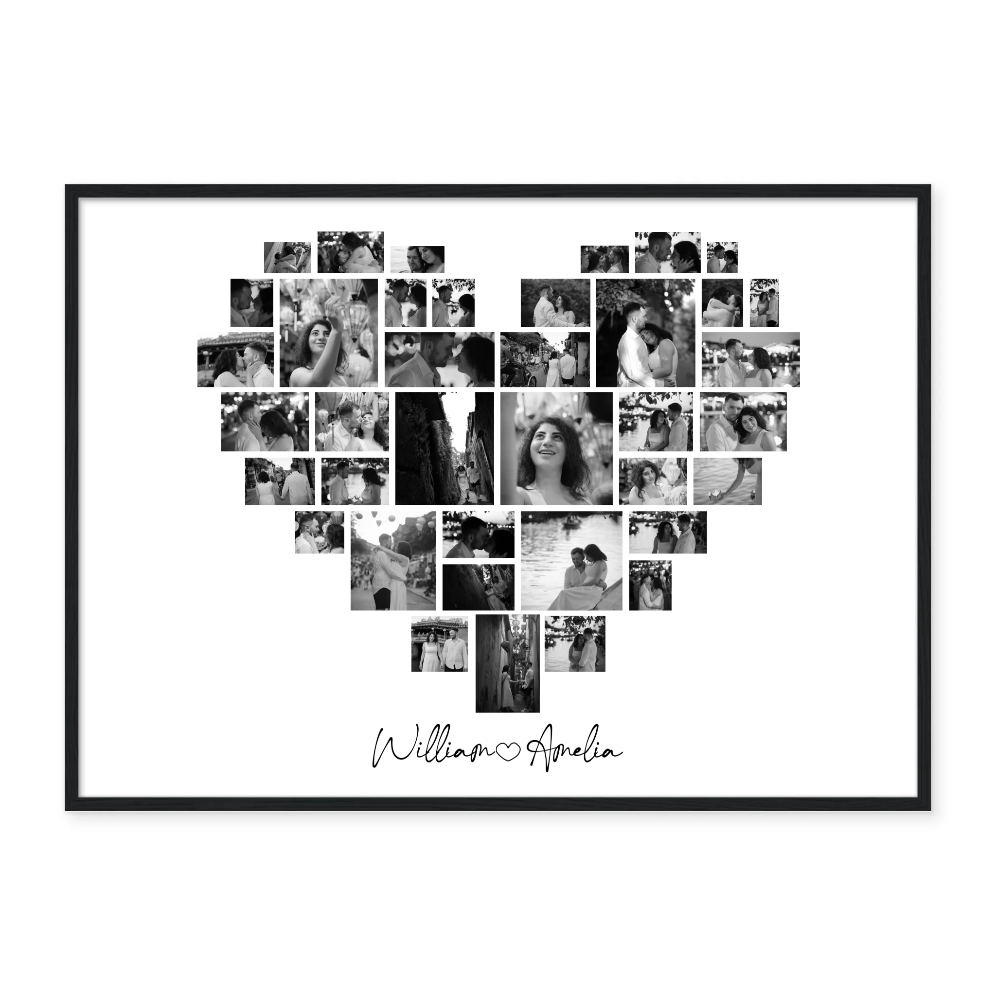 Heart Collage - Personalized Poster