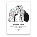 Silhouette of Love - Personalized Poster