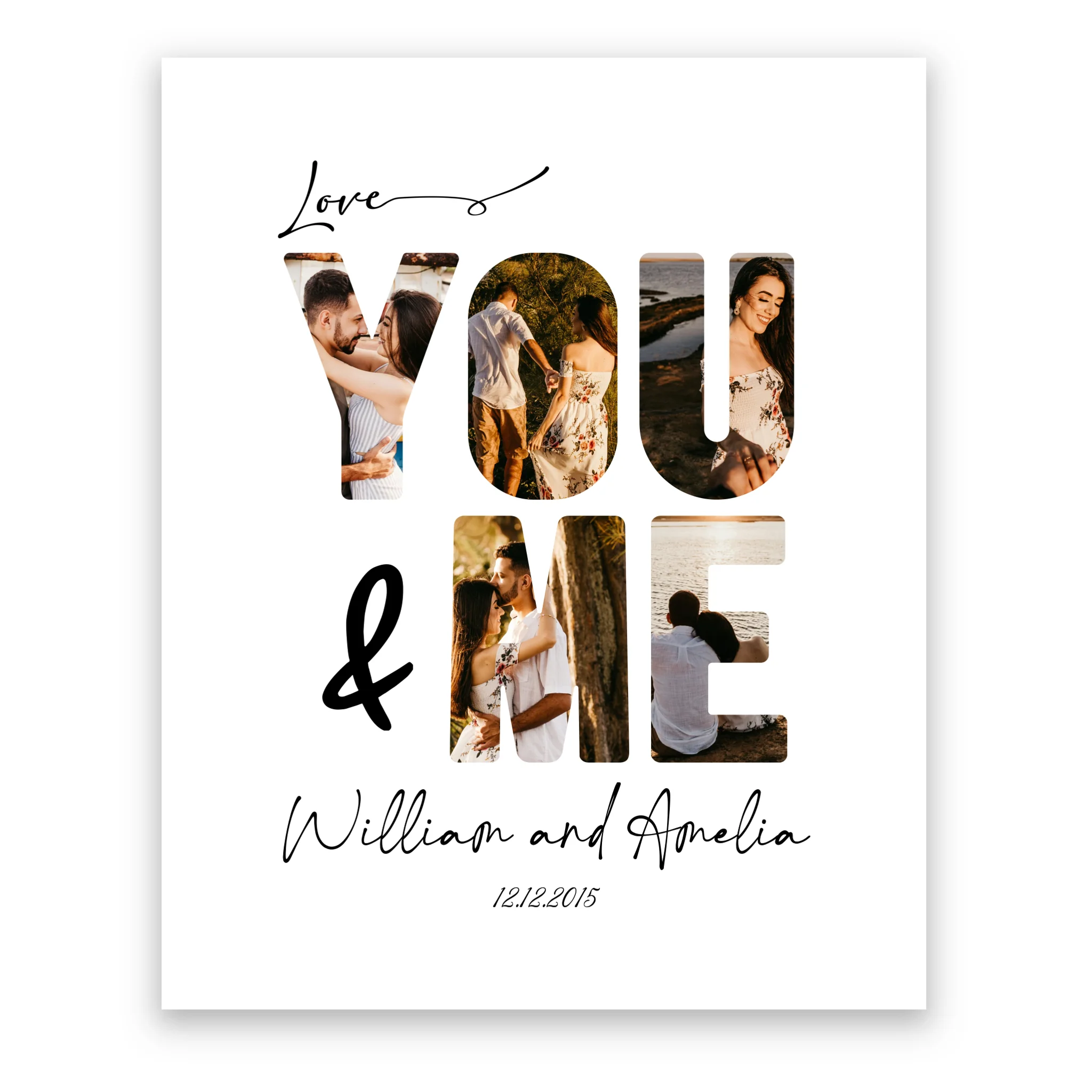 You & Me - Personalized Poster