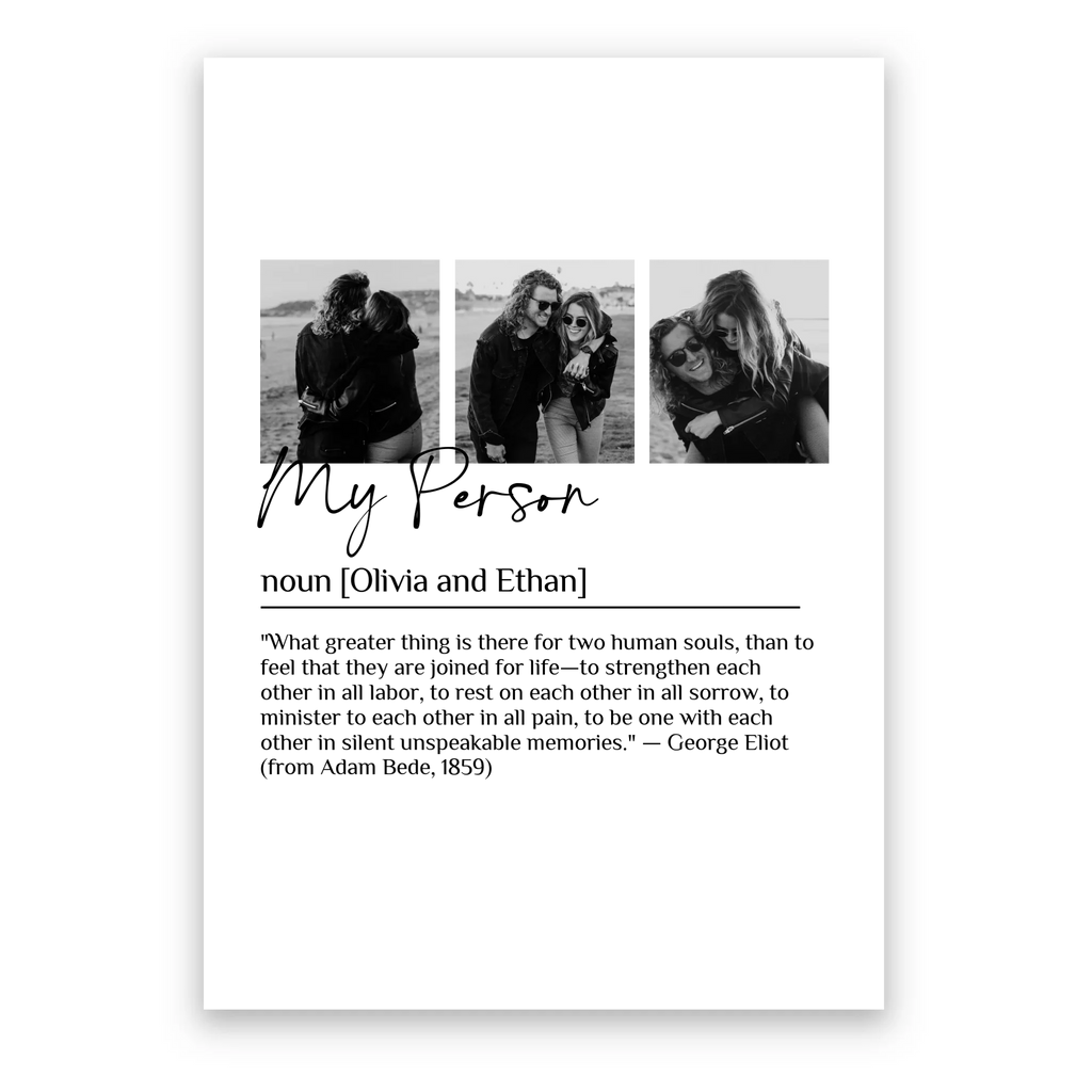 My Person Definition - Personalized Poster