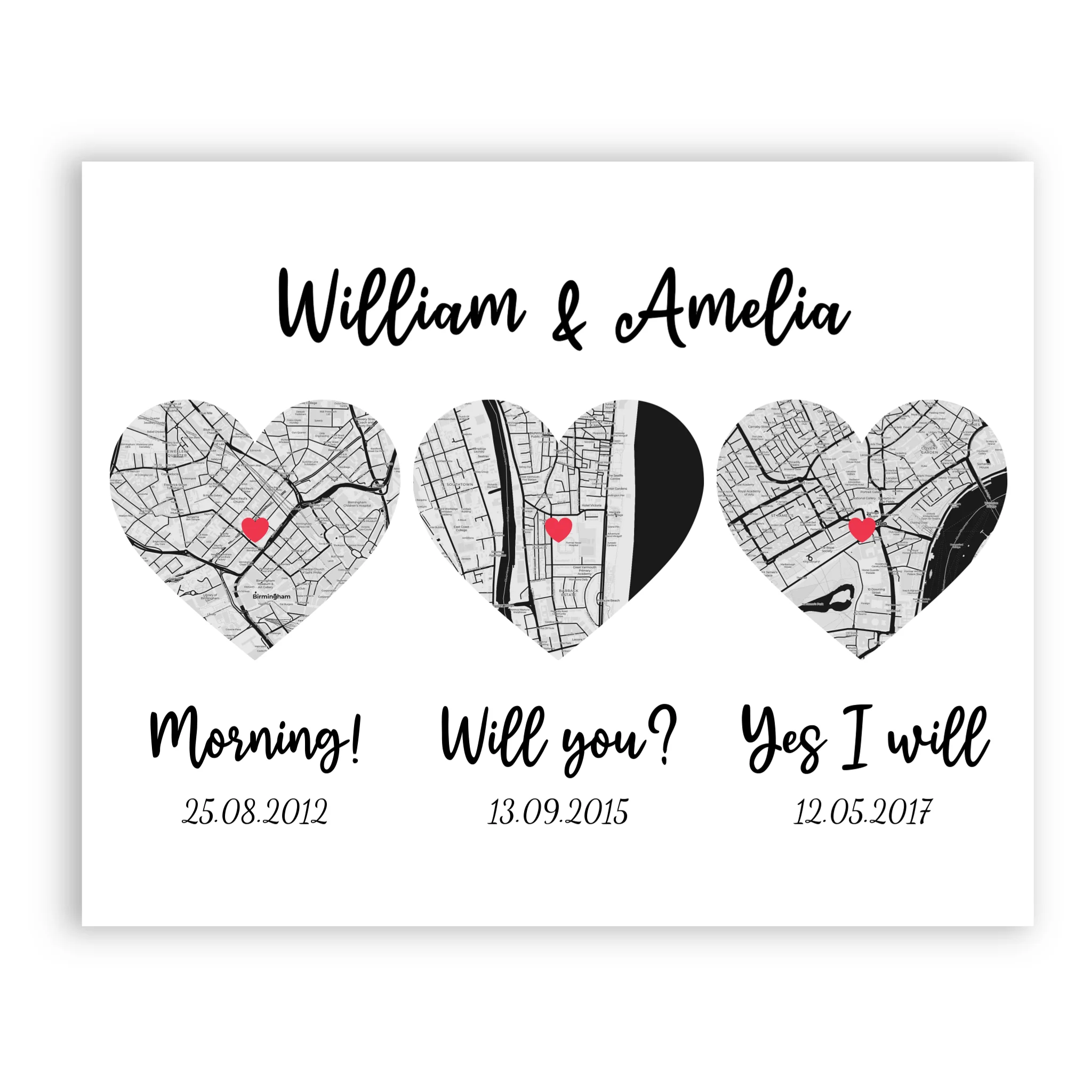 Love Story - Personalized Poster
