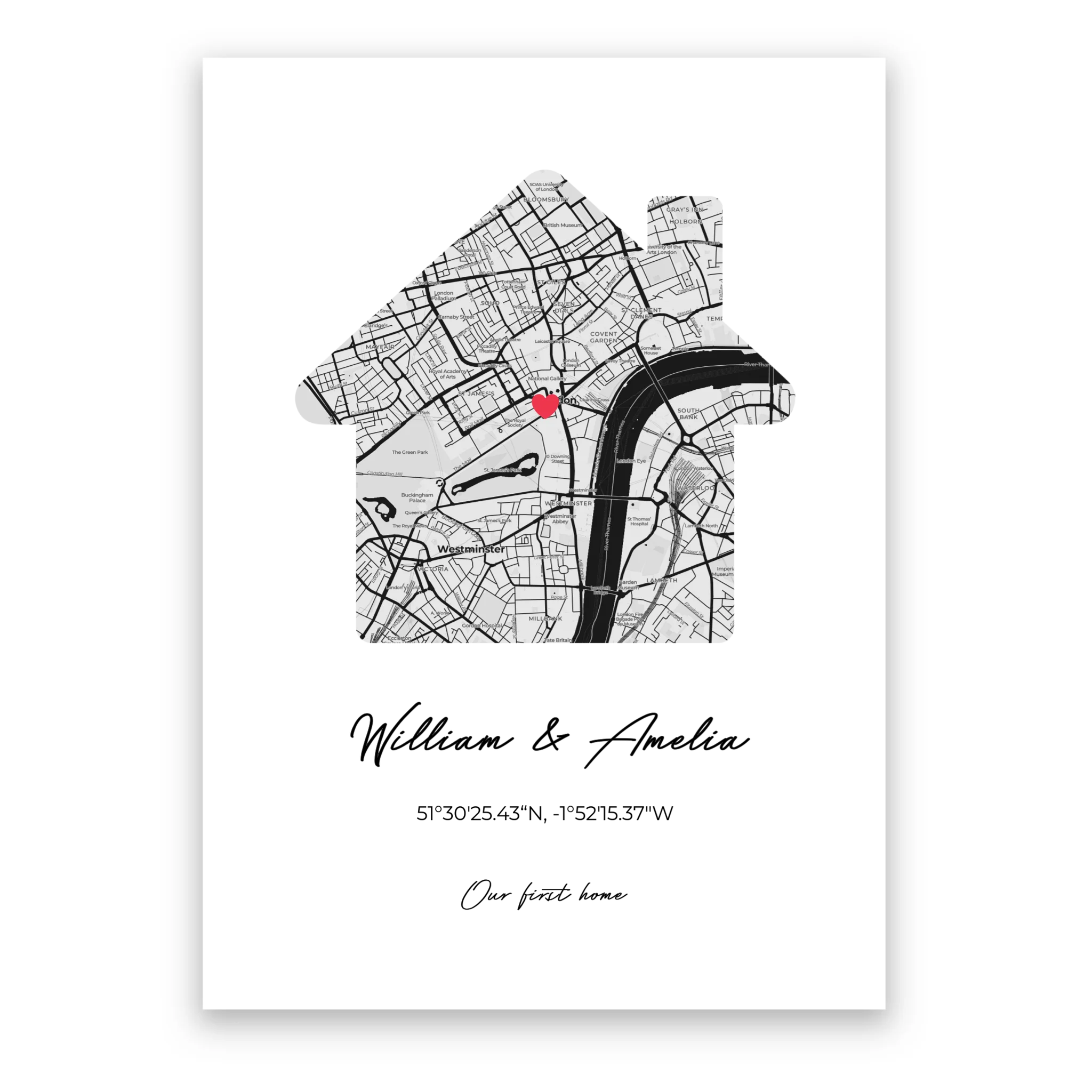 Our First Home - Personalized Poster