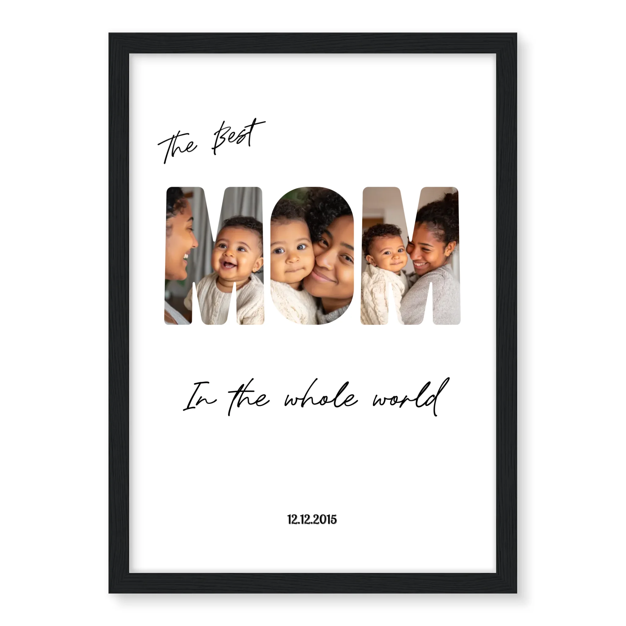 The Best Mom - Personalised Poster