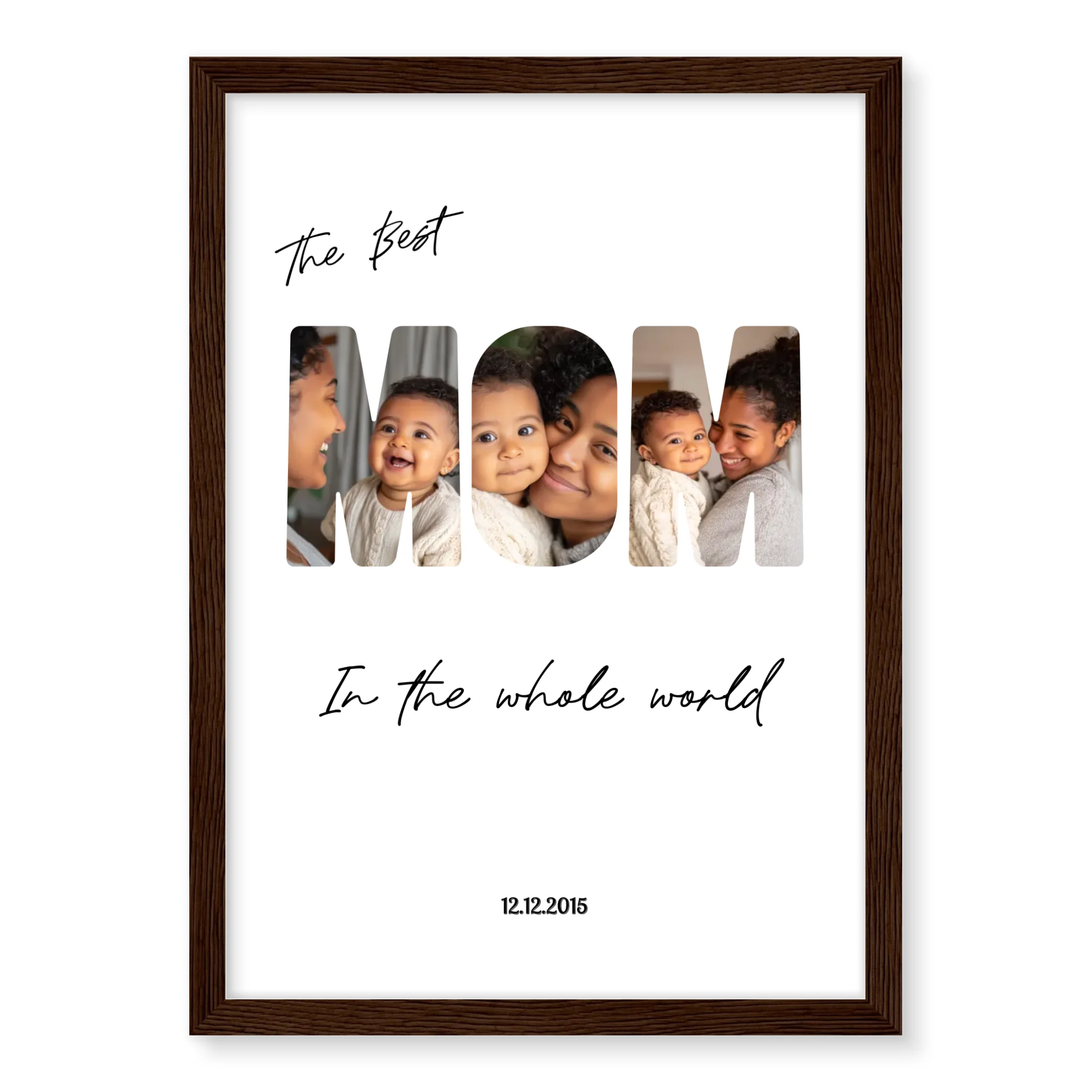 The Best Mom - Personalised Poster