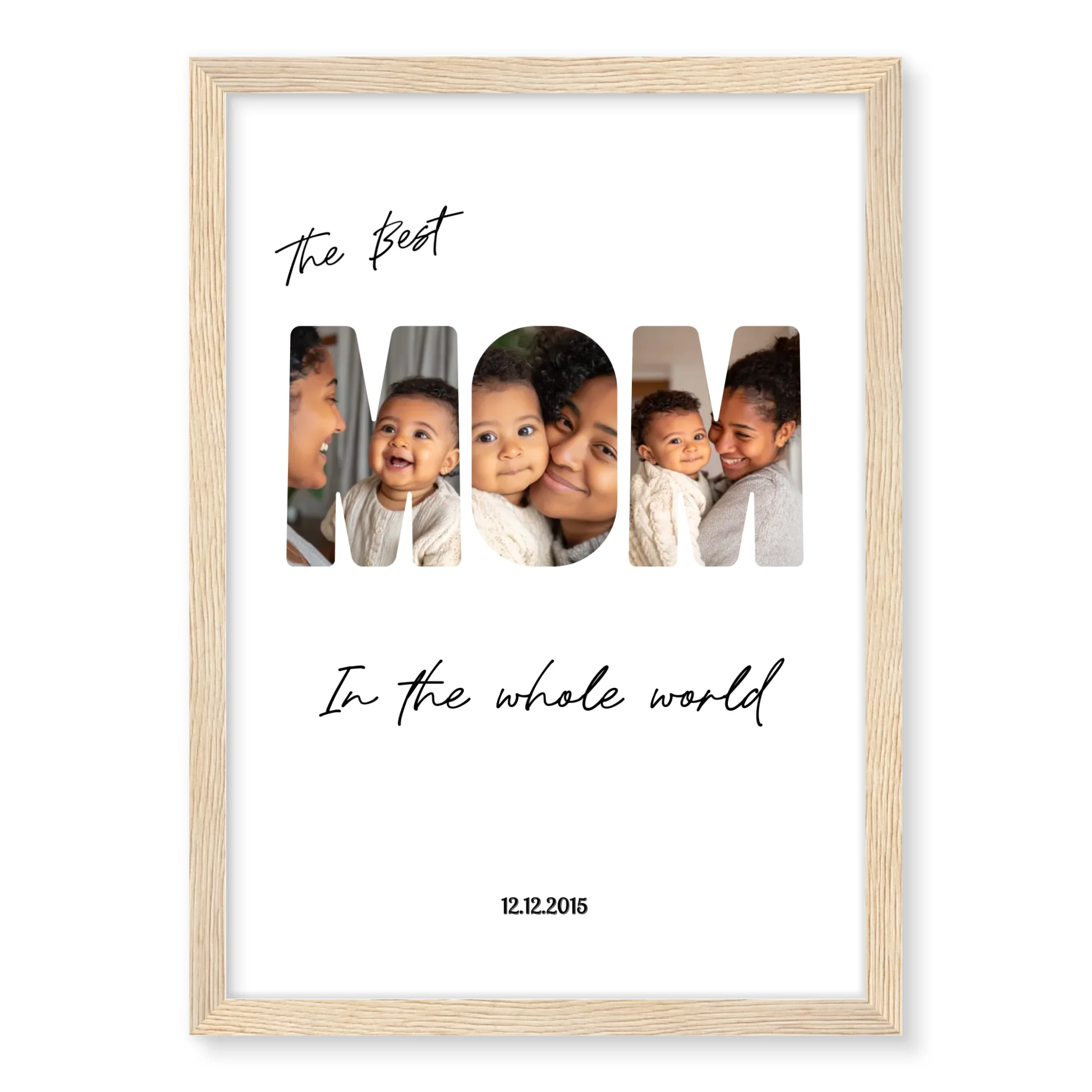 The Best Mom - Personalised Poster