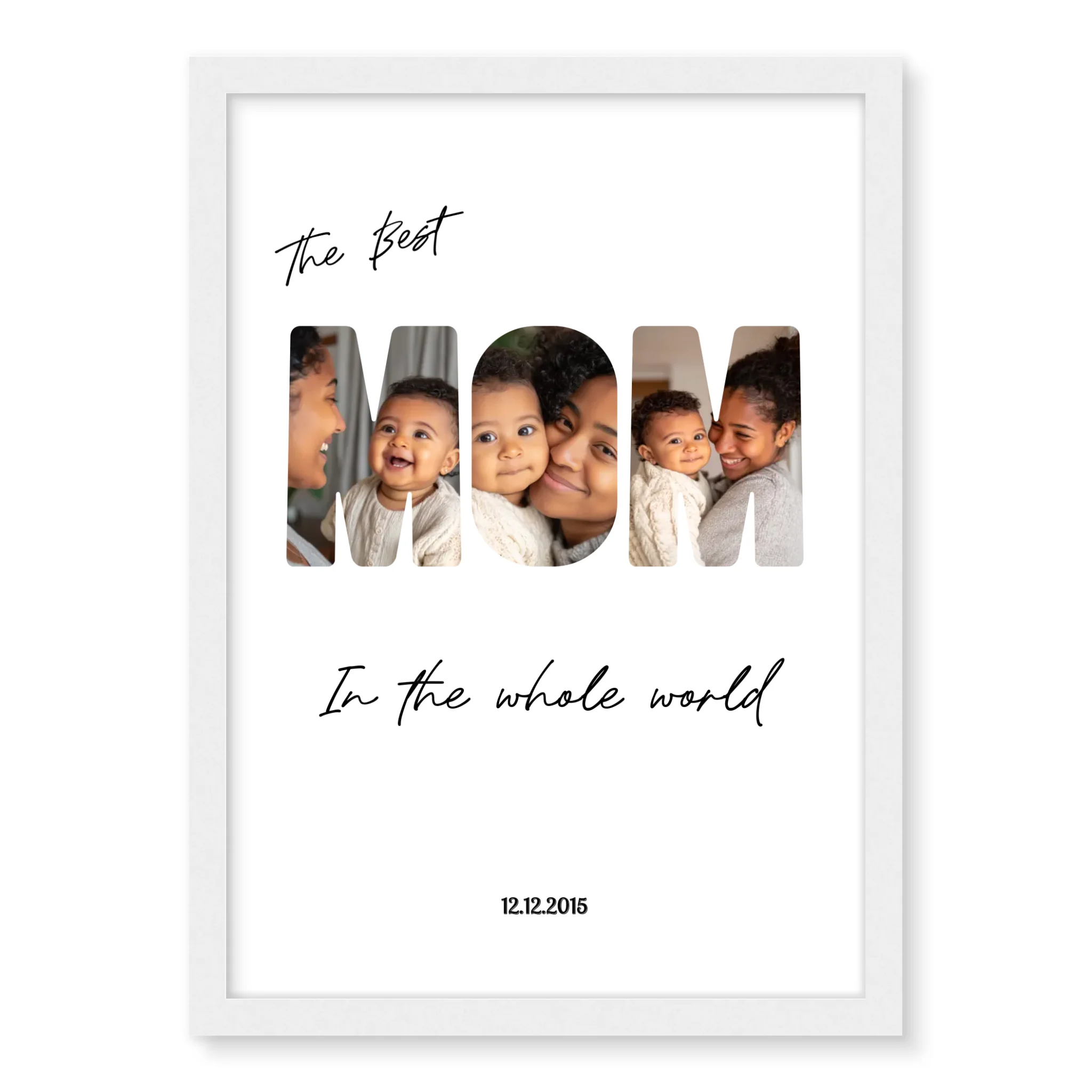 The Best Mom - Personalised Poster