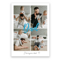 Dad 4 Photos personalised poster – custom photo print wall art