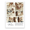 Mum Collage personalised photo poster – custom photo collage print wall art