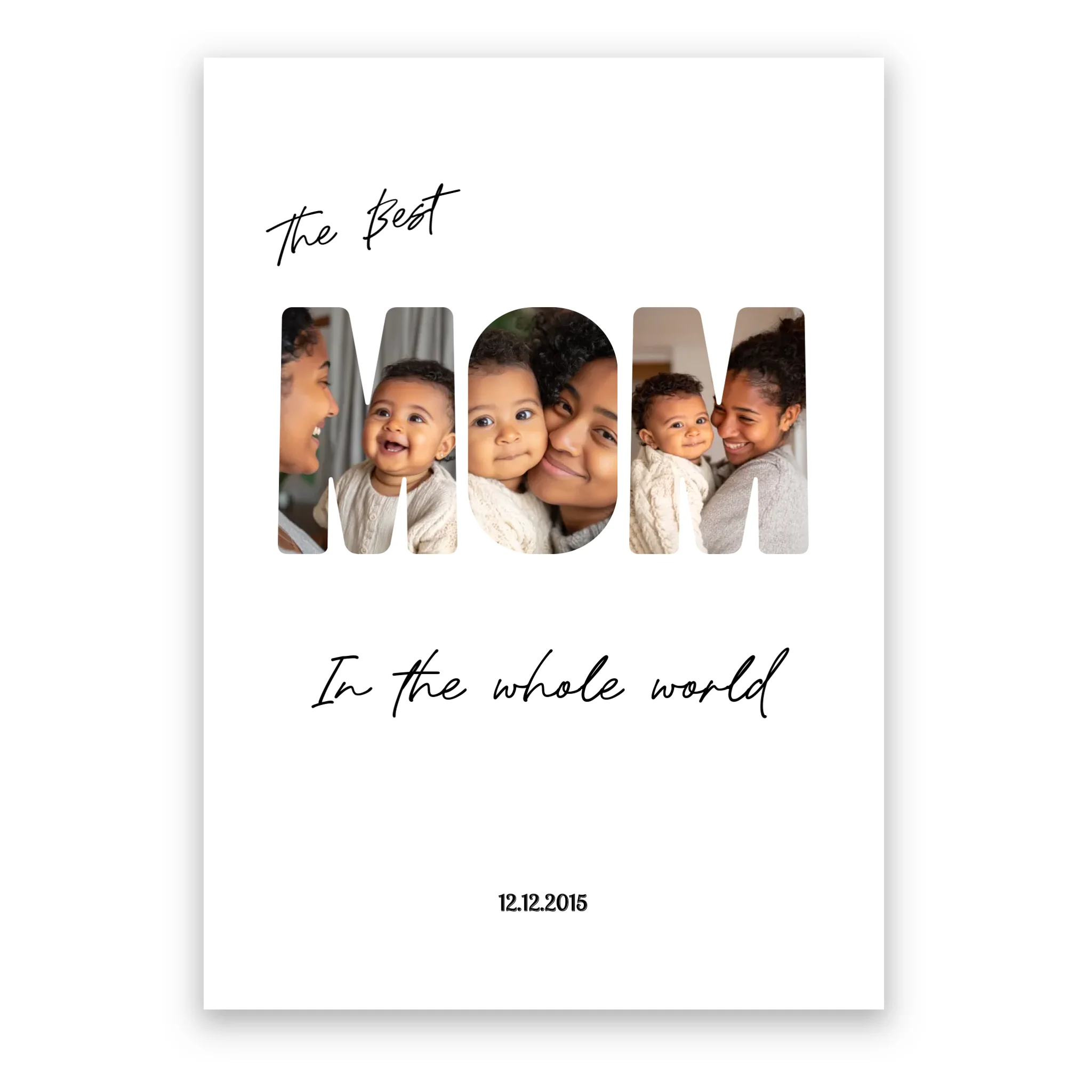 The Best Mom - Personalised Poster