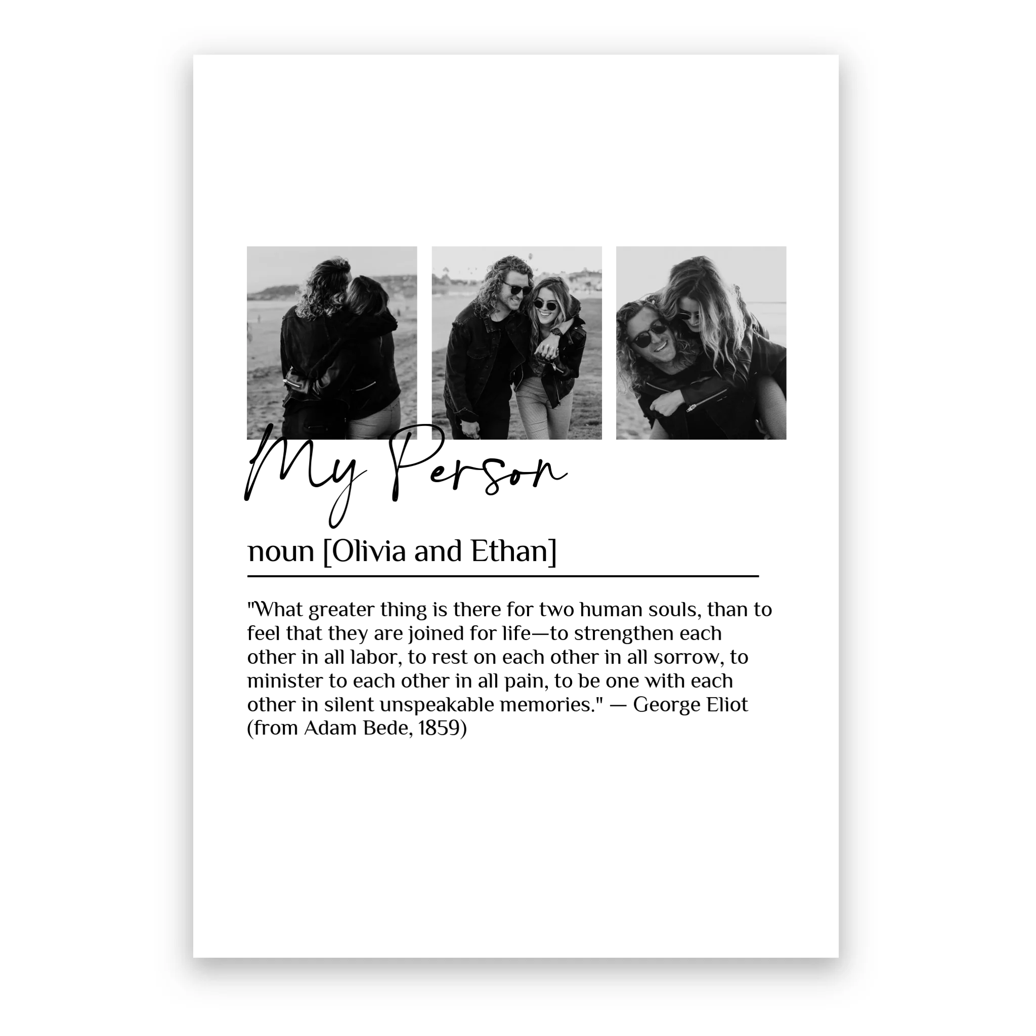 My Person Poem - Personalised Poster