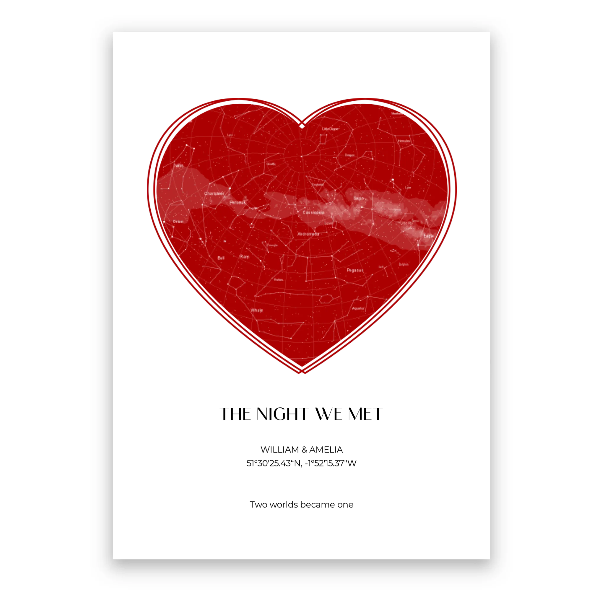 The Night We Met - Personalised Poster