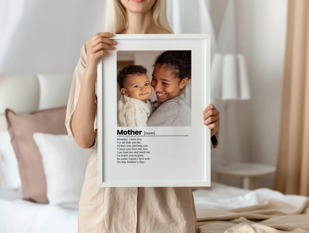 Mother Poem personalised poster – poster design preview with personalisation options