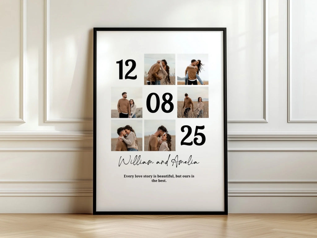 Special Day personalised photo poster – alternate poster design preview with personalisation options