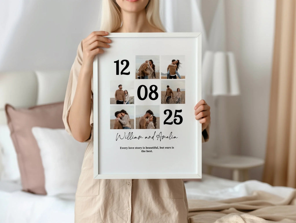 Special Day personalised photo poster – poster design preview with personalisation options