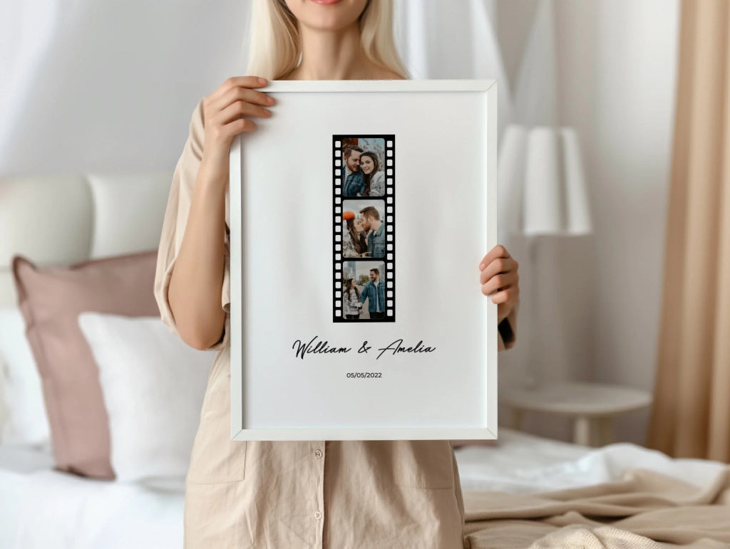Photo Film personalised poster – poster design preview with personalisation options