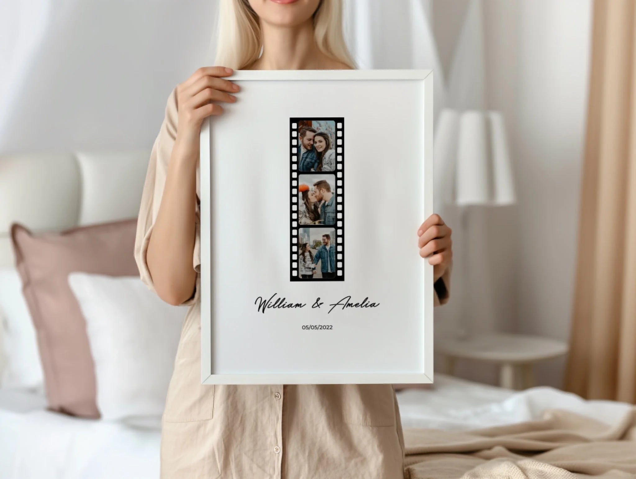 Photo Film personalised poster – poster design preview with personalisation options