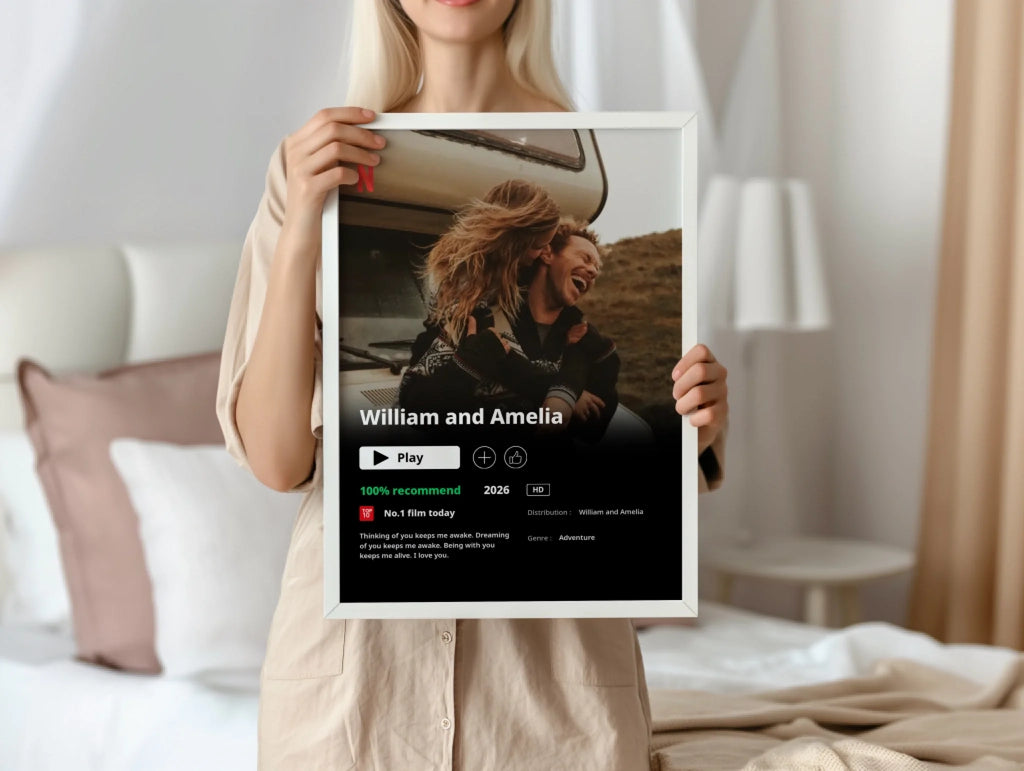 Our Own Movie personalised poster – custom movie poster lifestyle display