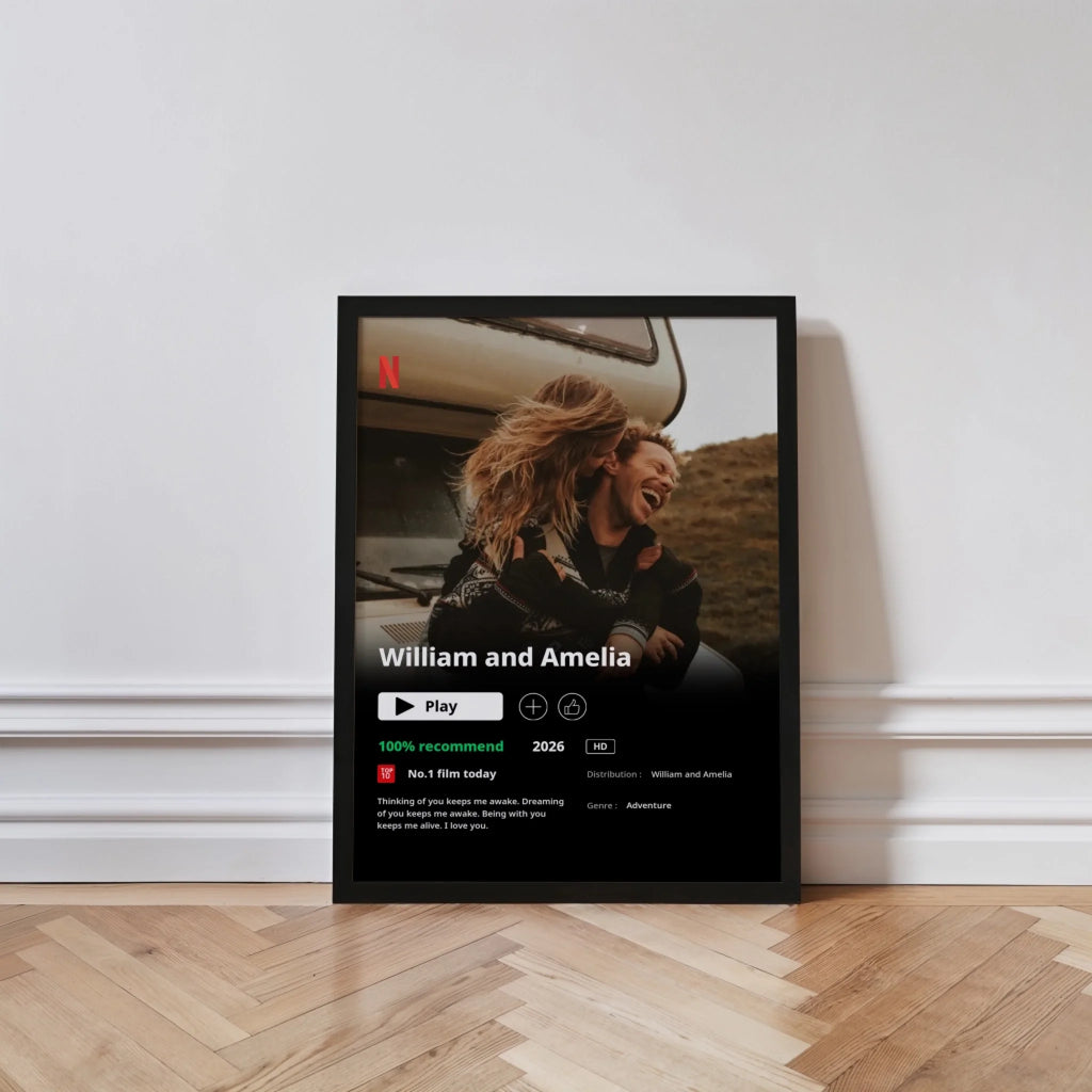 Our Own Movie personalised poster – premium movie poster design template preview