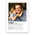 Father Poem personalised poster – custom poem print wall art