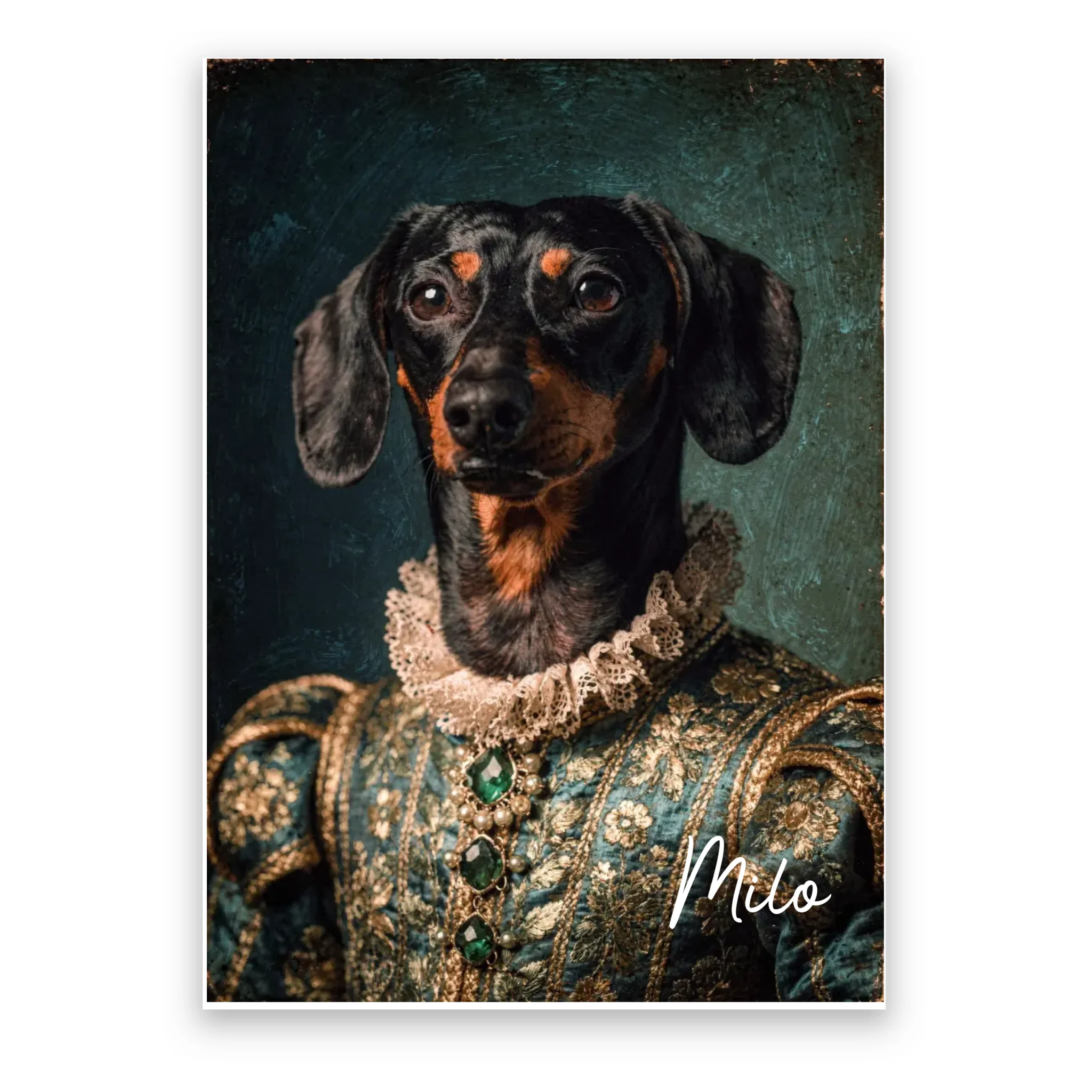 Dog Renaissance Portrait