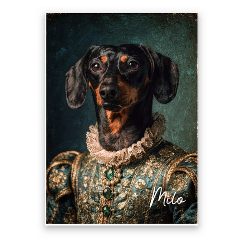 Dog Renaissance Portrait