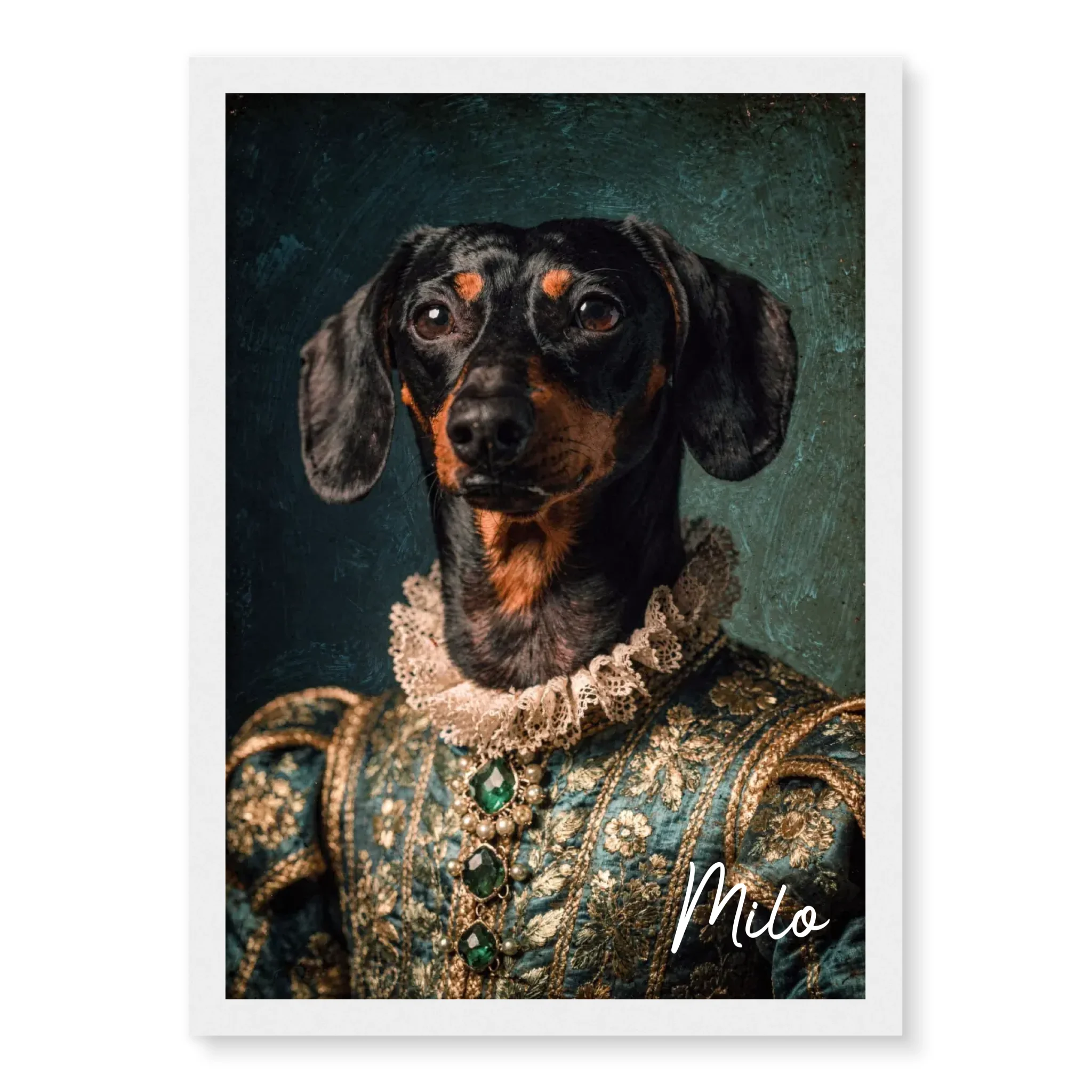 Dog Renaissance Portrait