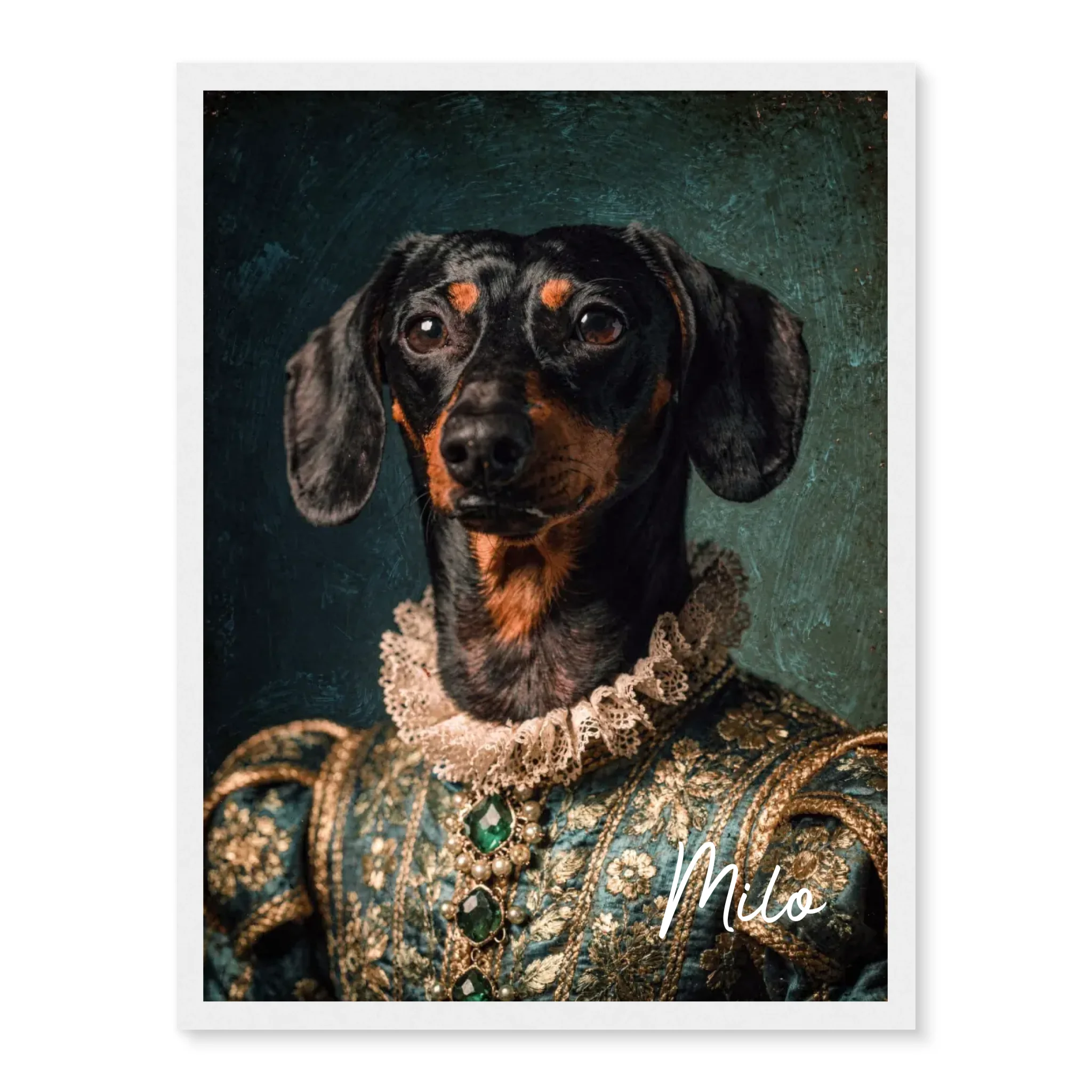 Dog Renaissance Portrait